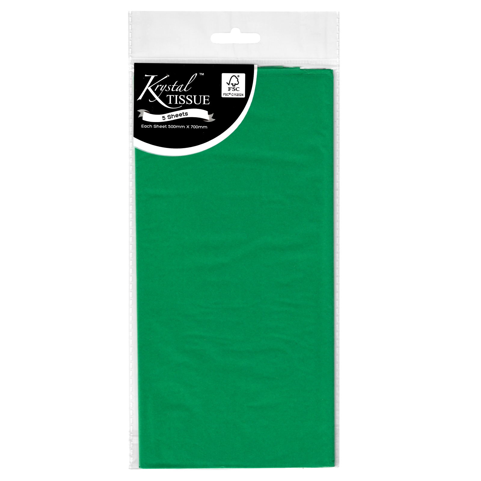 Krystal Forest Green Tissue Paper (5 Sheets)