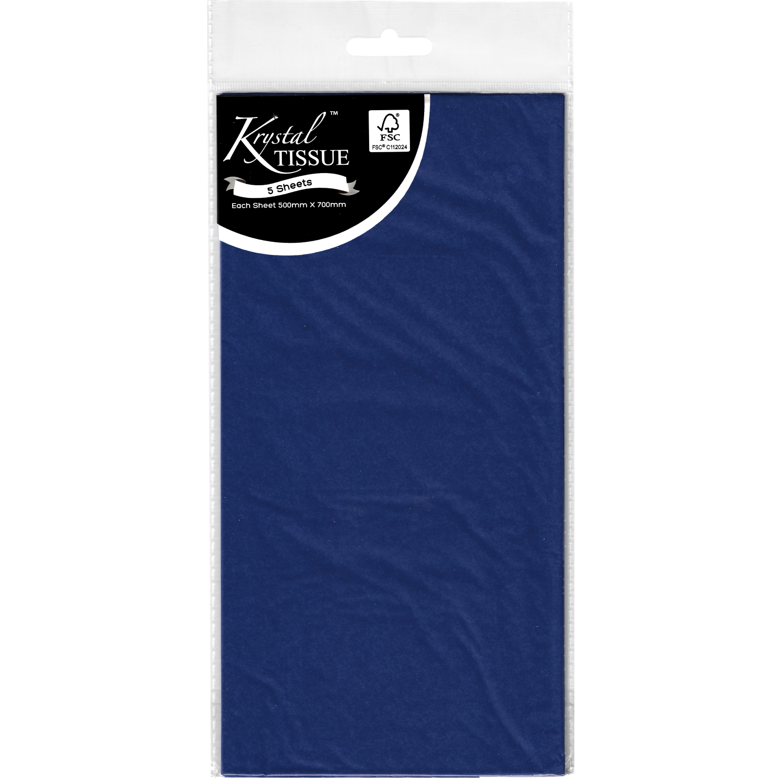 Krystal Royal Blue Tissue Paper (5 Sheets)