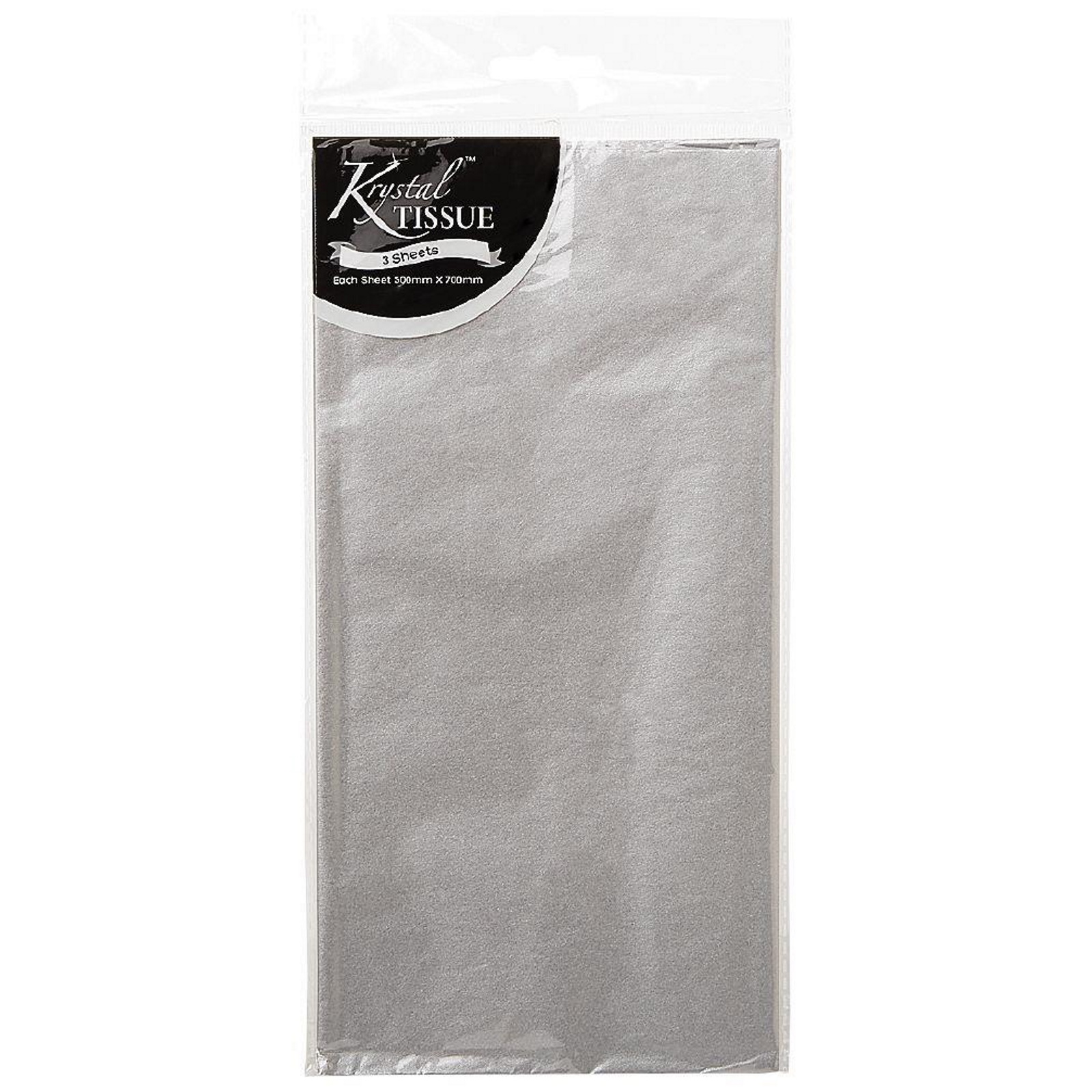 Krystal Silver Tissue Paper (3 Sheets) 