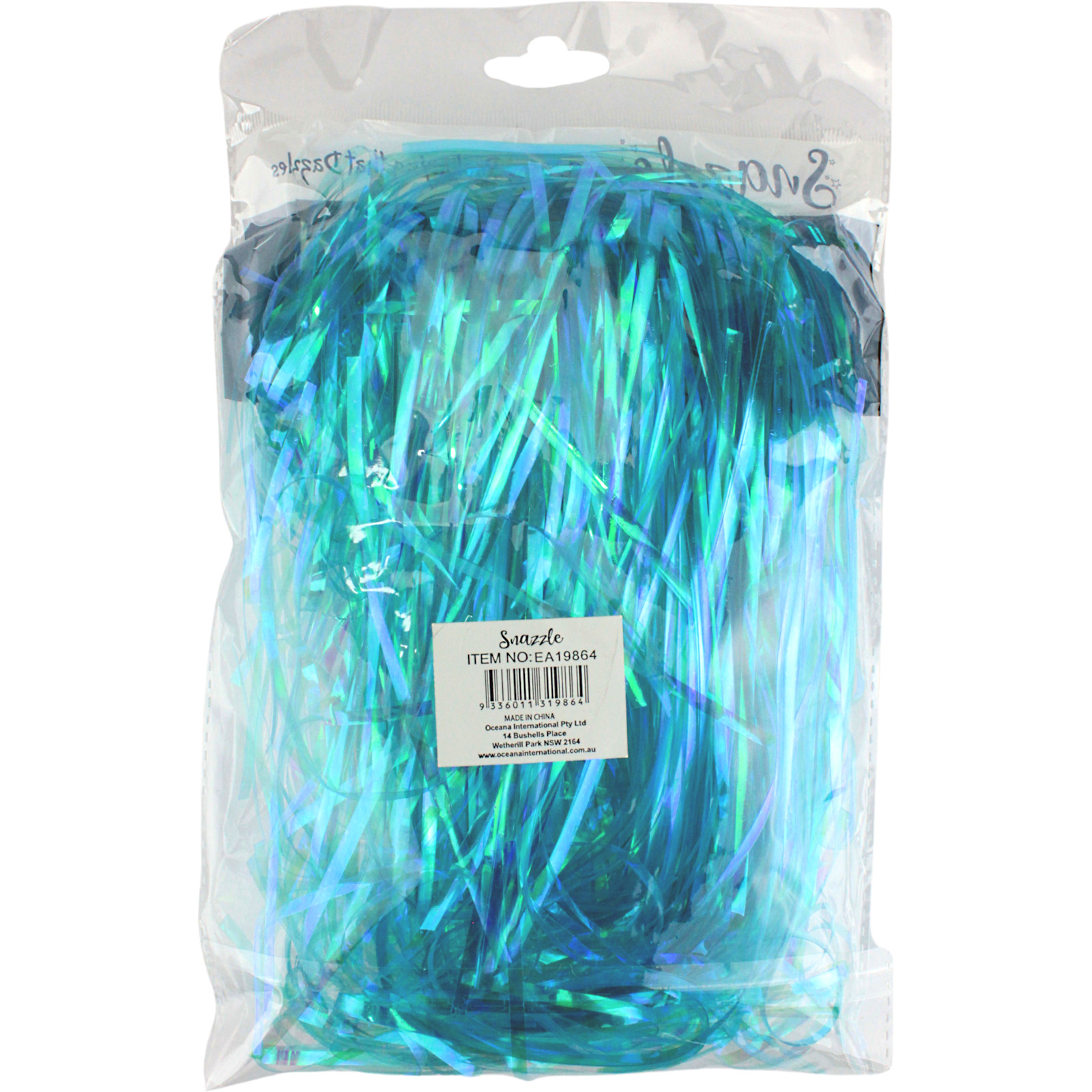 Blue Shredded Cellophane (40g Bag) Blue Coloured Party Supplies