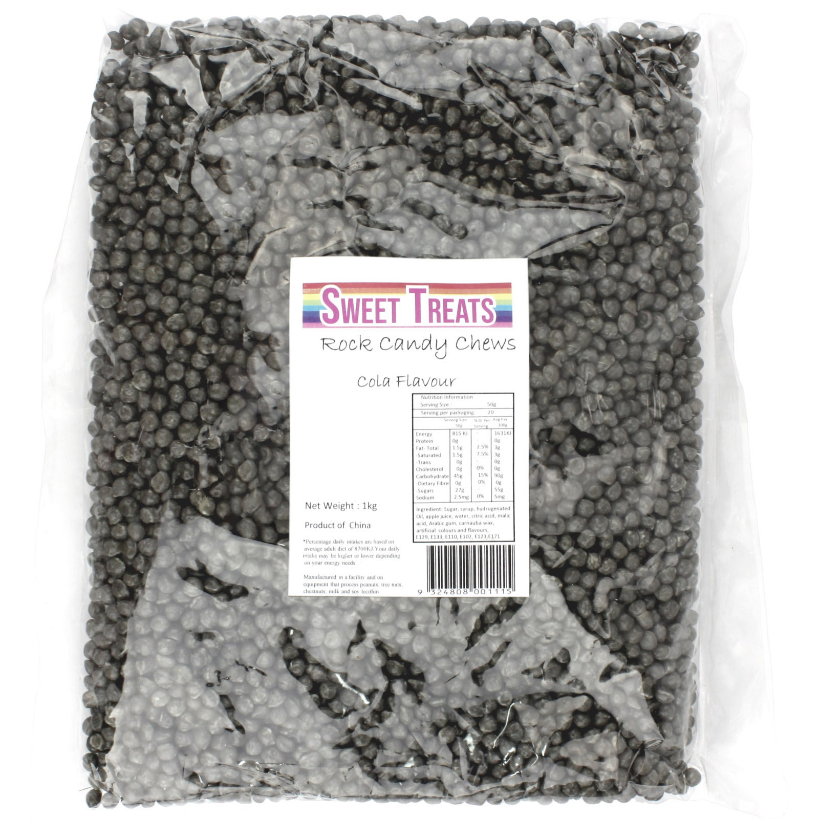 Cola Rock Candy Chews (1kg Bag) 