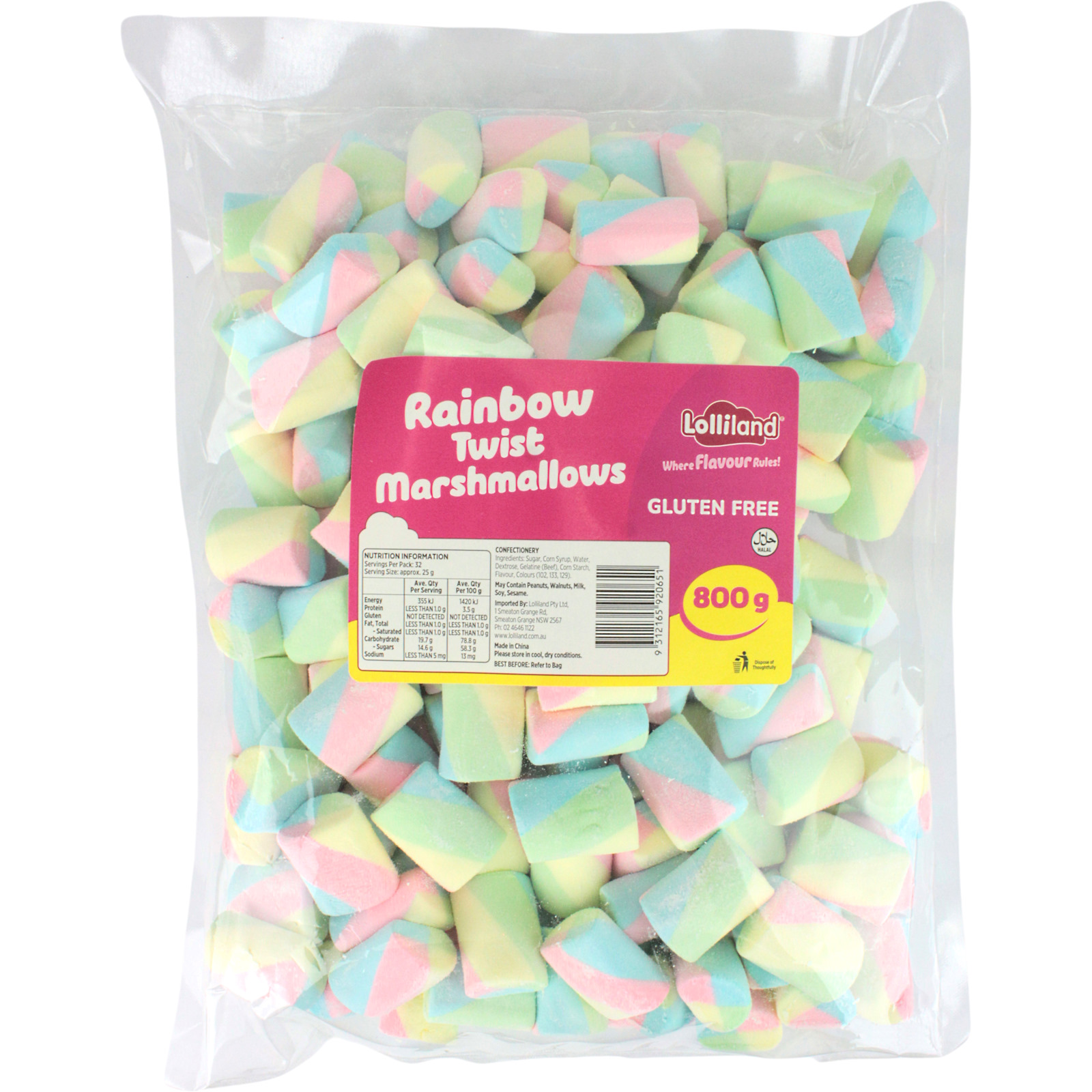Rainbow Mallow (800g Bag) 