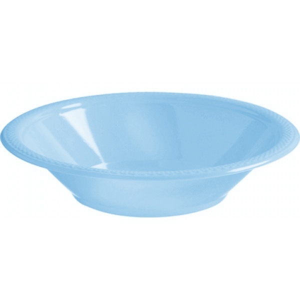Powder Blue Plastic Bowls (Pack of 20)