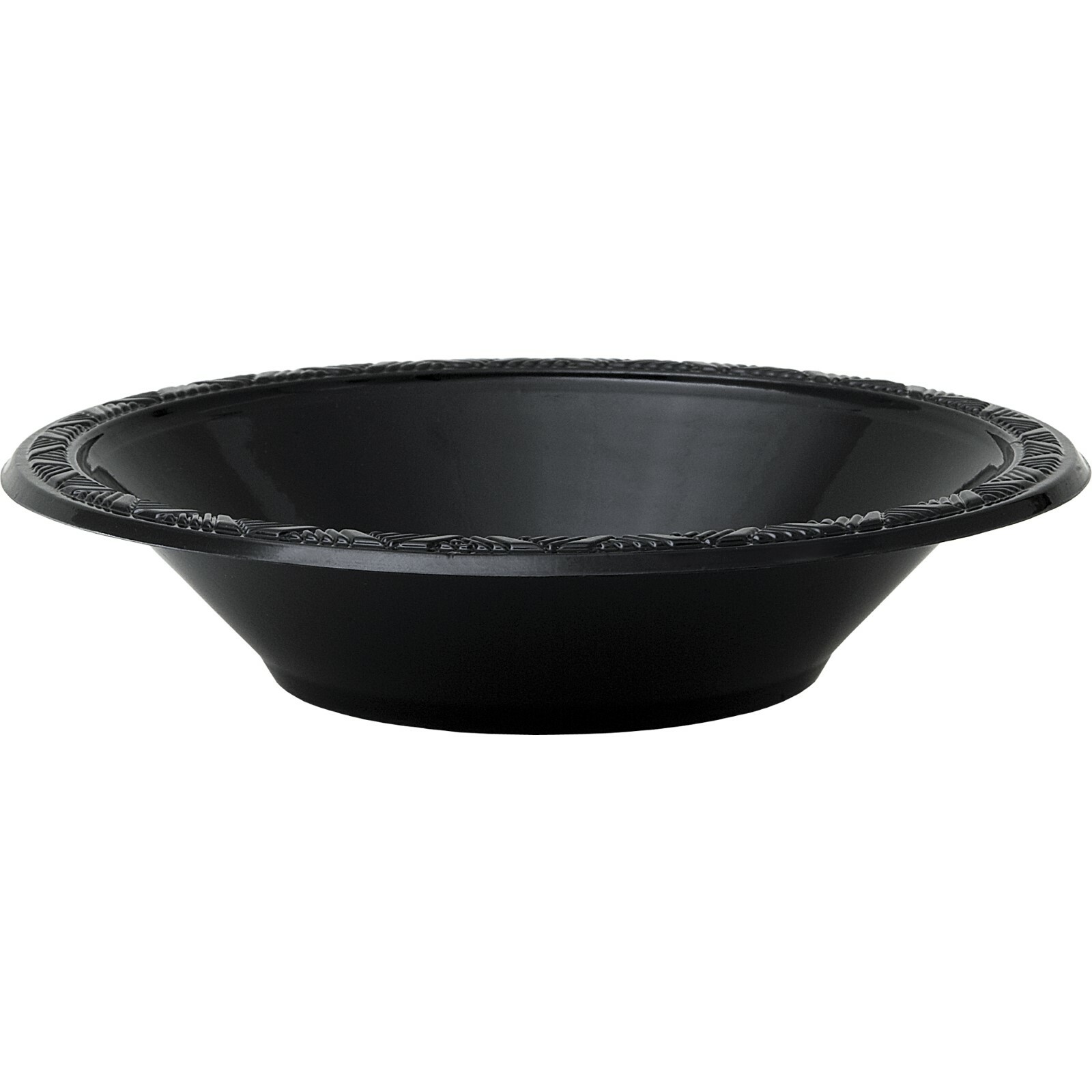 Black Plastic Bowls (Pack of 8)