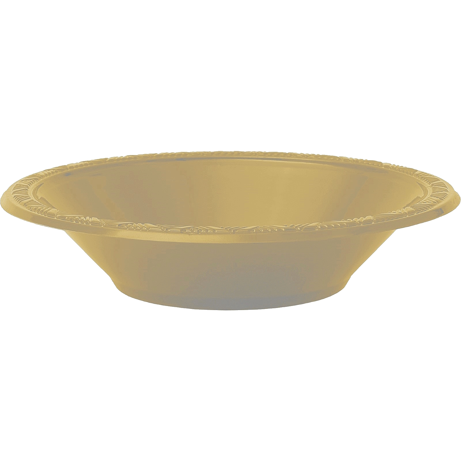 Gold Plastic Bowls (Pack of 8)