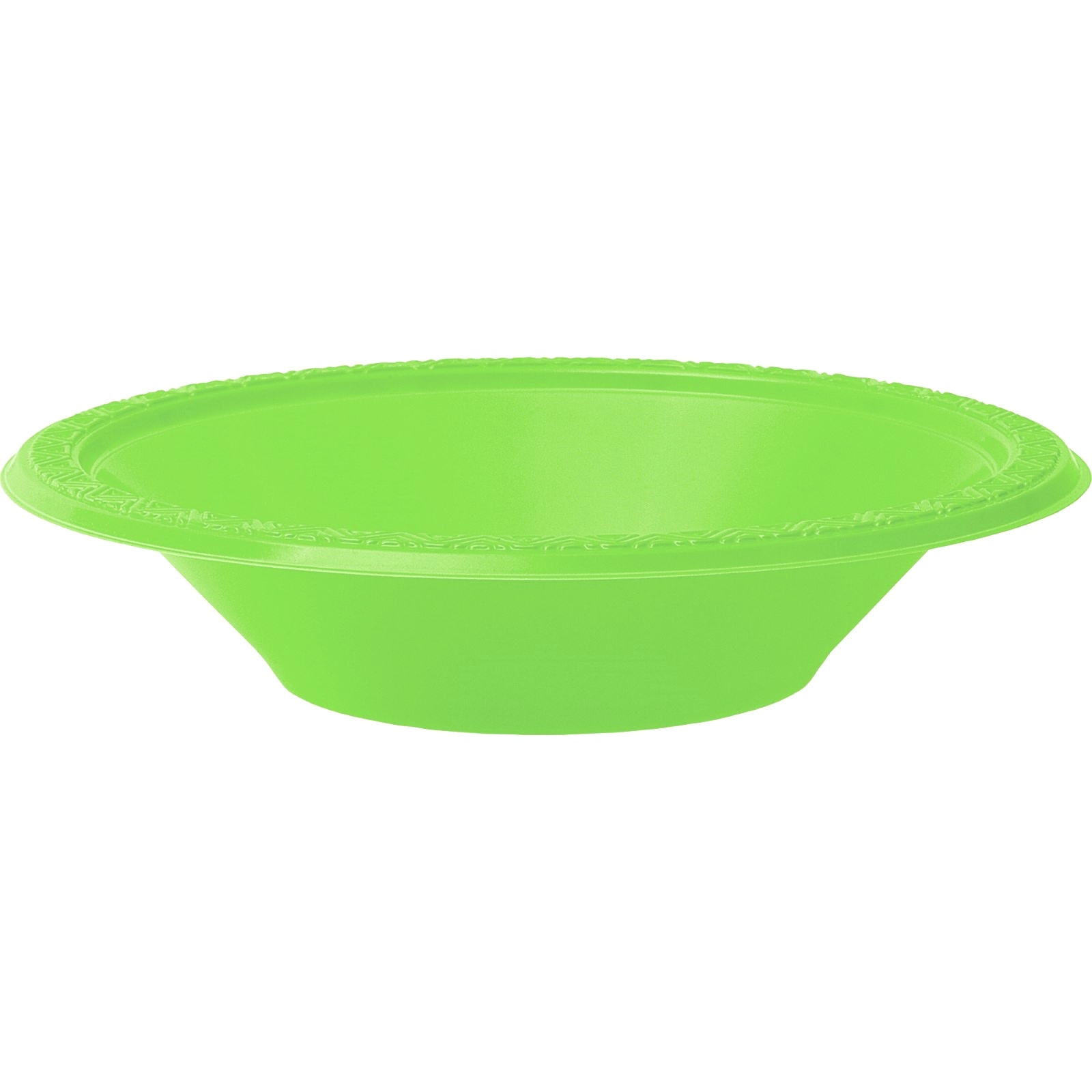 Lime Green Plastic Bowls (Pack of 8)