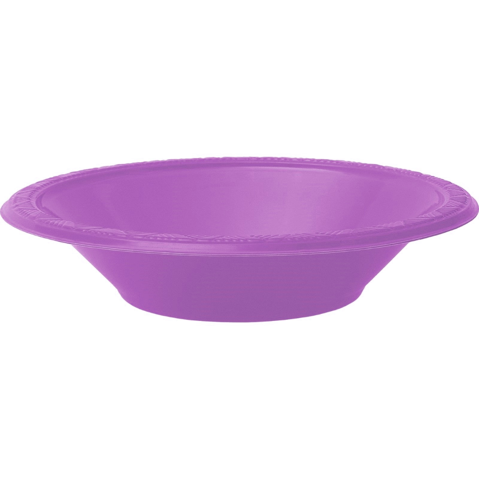 Violet Purple Plastic Bowls (Pack of 8)