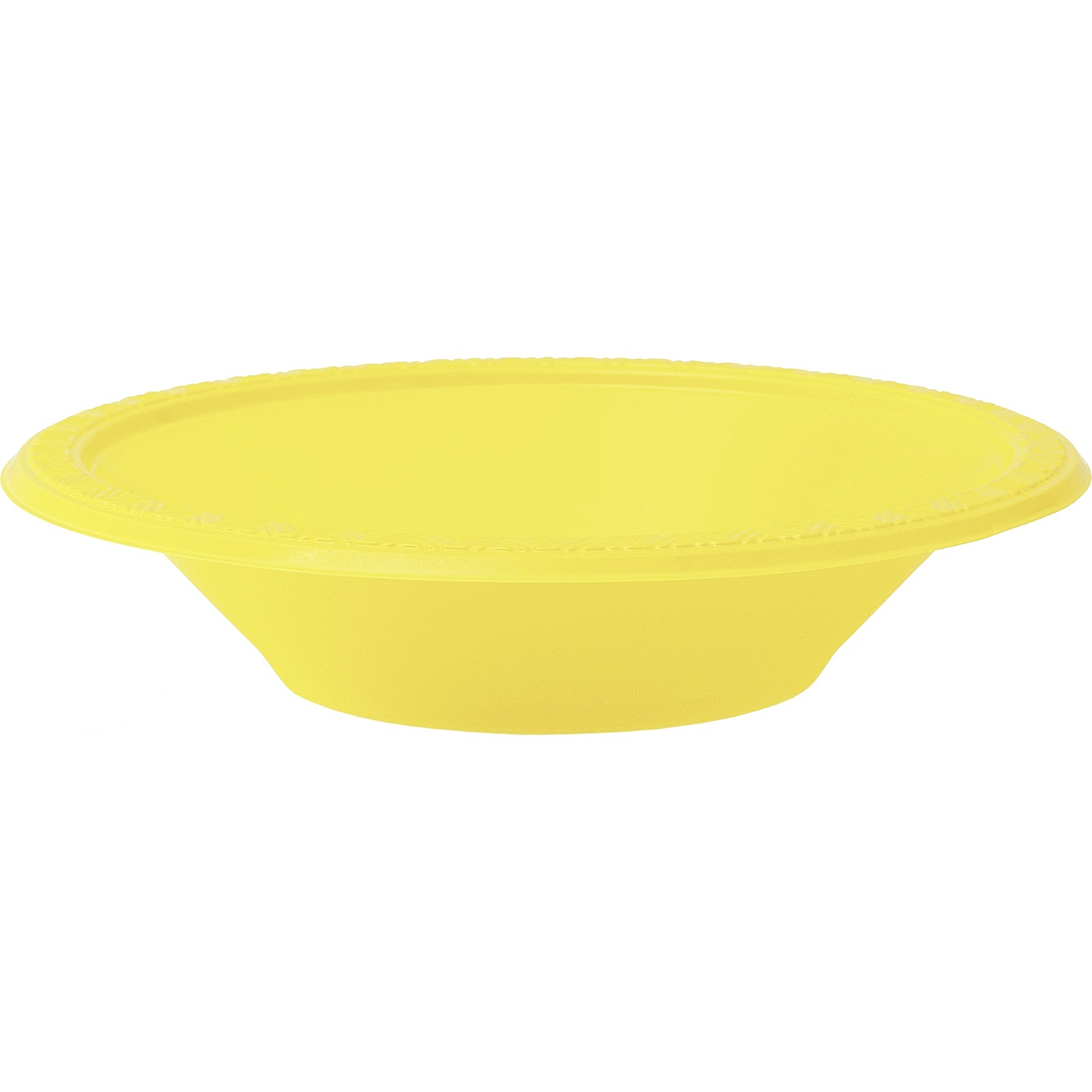 Yellow Plastic Bowls (Pack of 8)