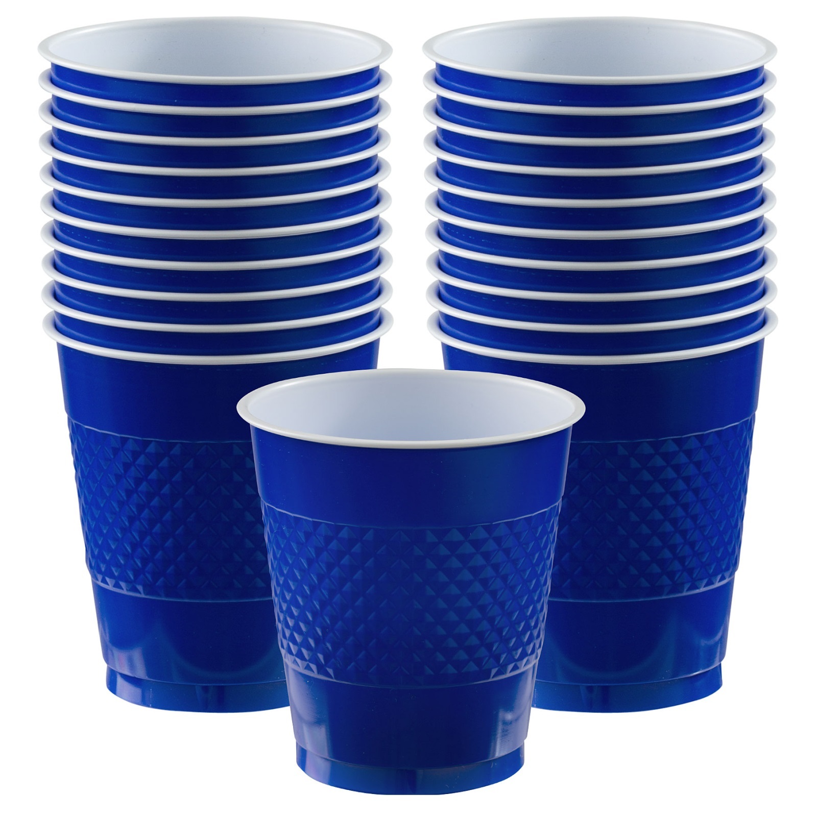 Royal Blue Plastic Cups (Pack of 20)