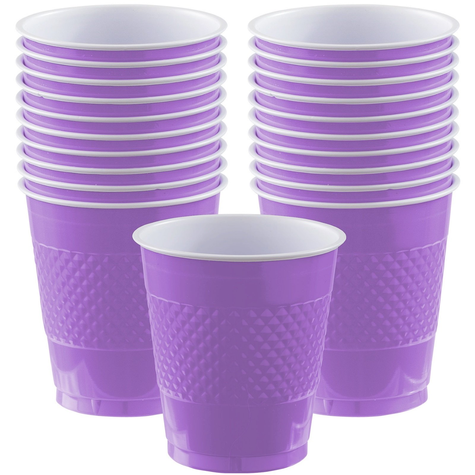 Violet Plastic Cups (Pack of 20)
