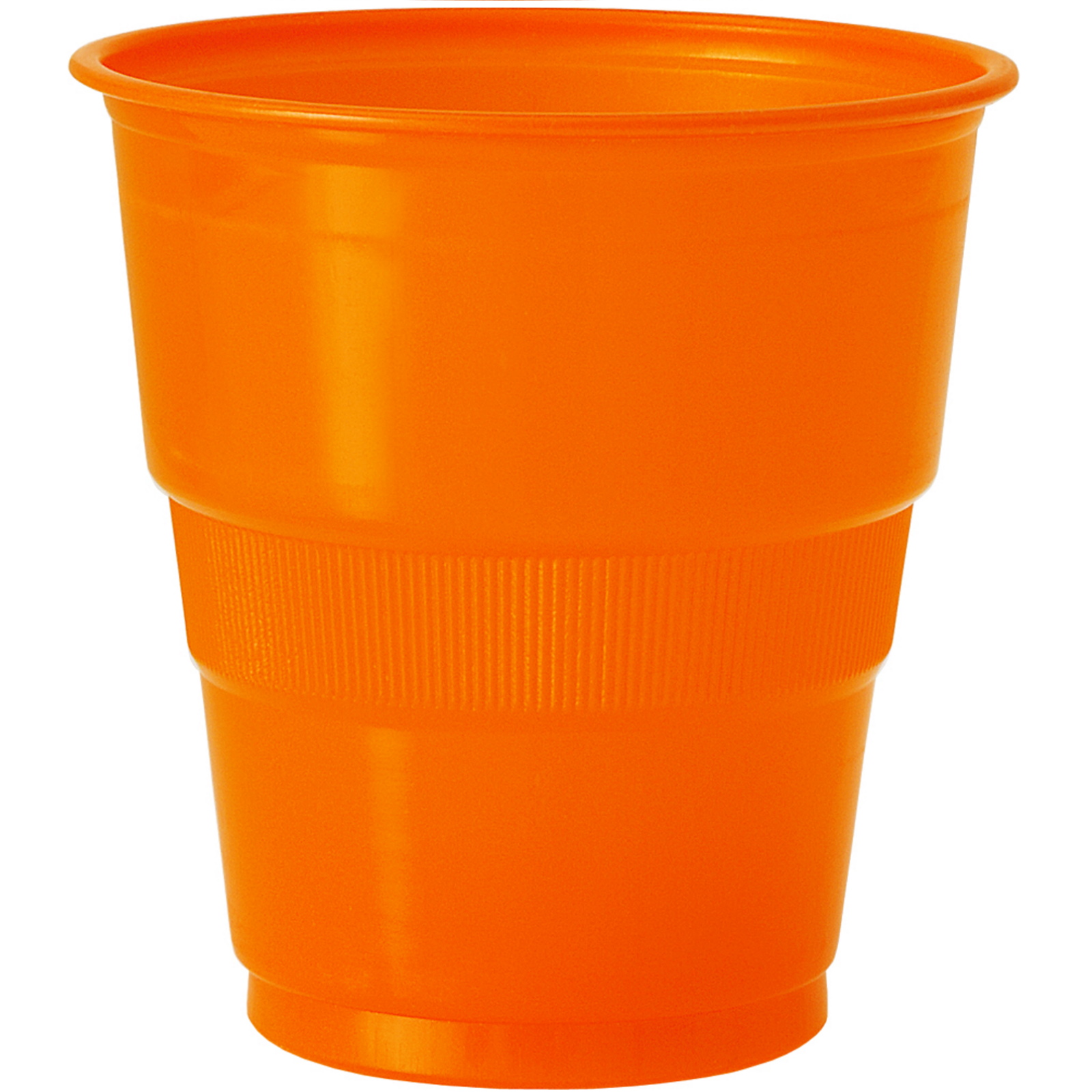 Orange Plastic Cups (Pack of 12)