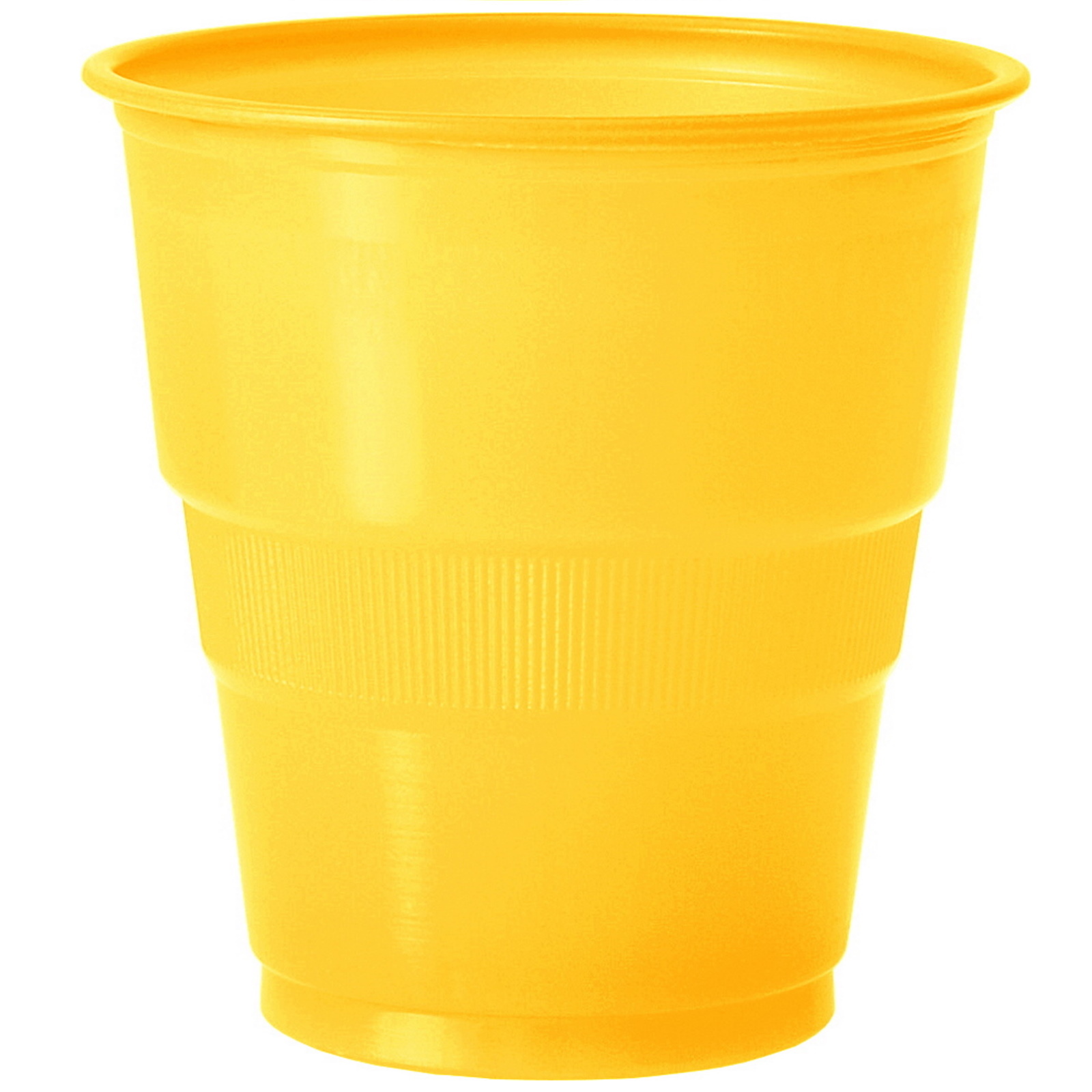 Yellow Plastic Cups (Pack of 25)