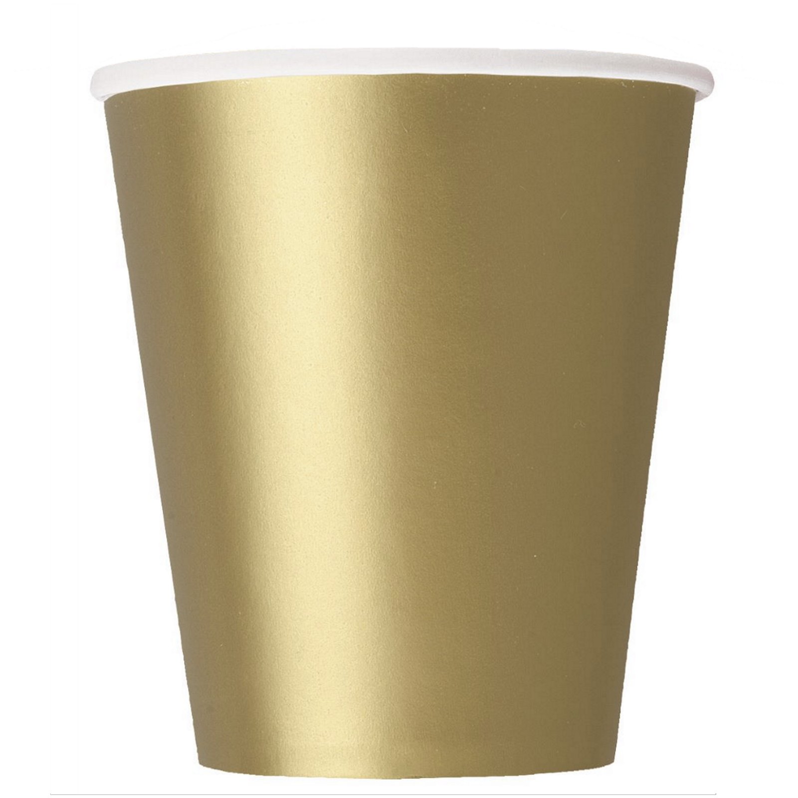 Gold Paper Cups (Pack of 8)