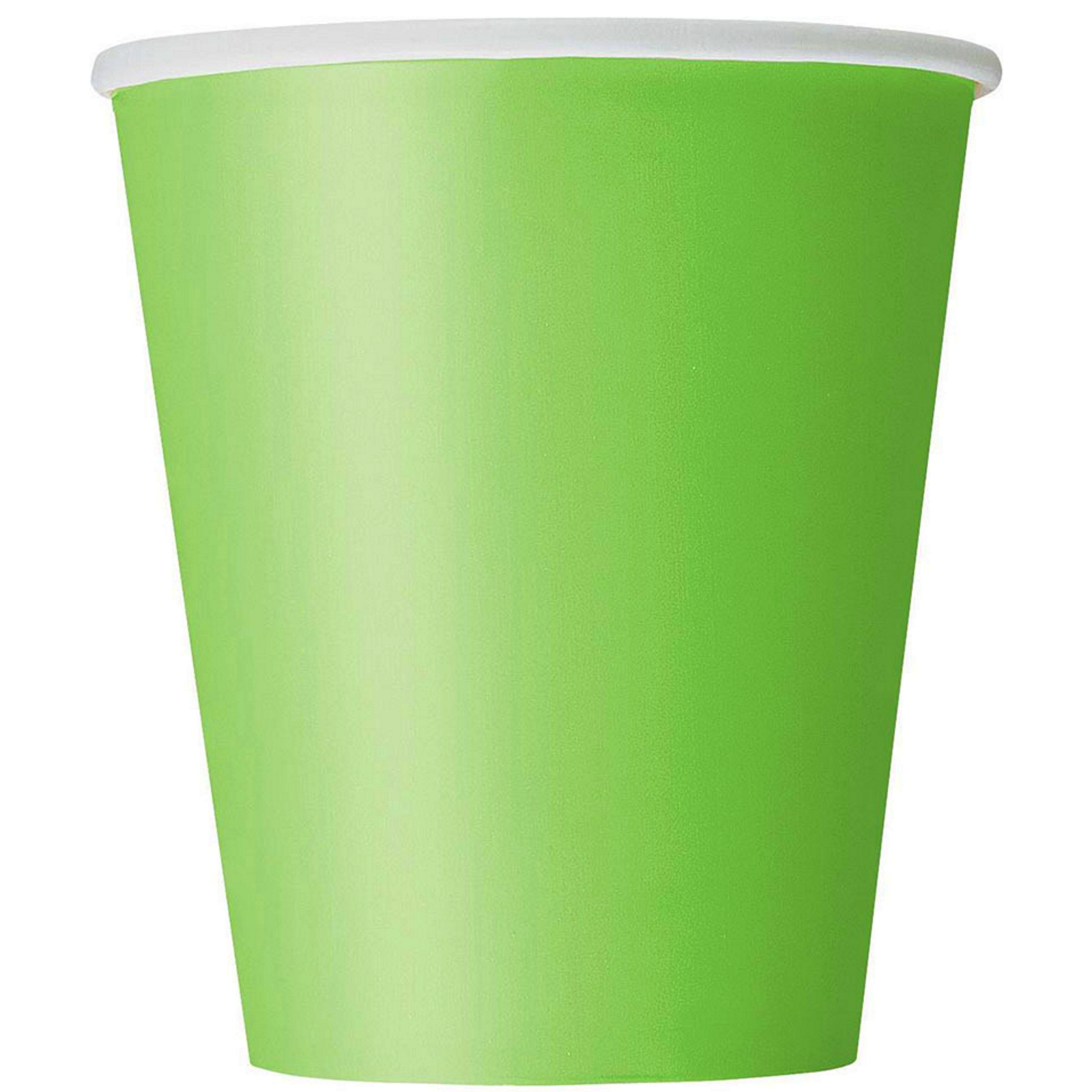 Lime Green Paper Cups (Pack of 8)