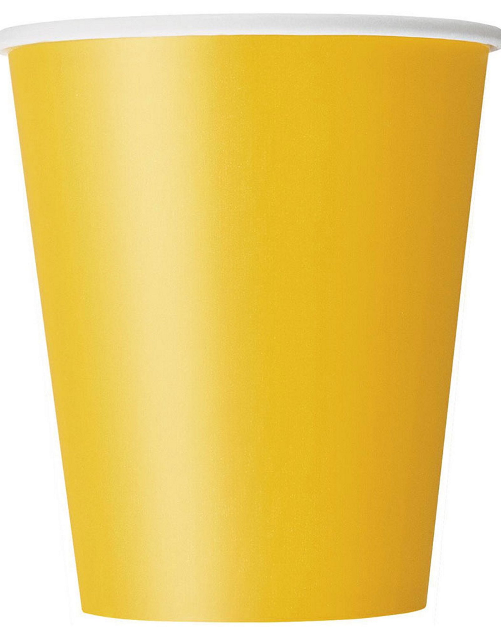 Yellow Paper Cups (Pack of 8) | Yellow Coloured Party Supplies ...