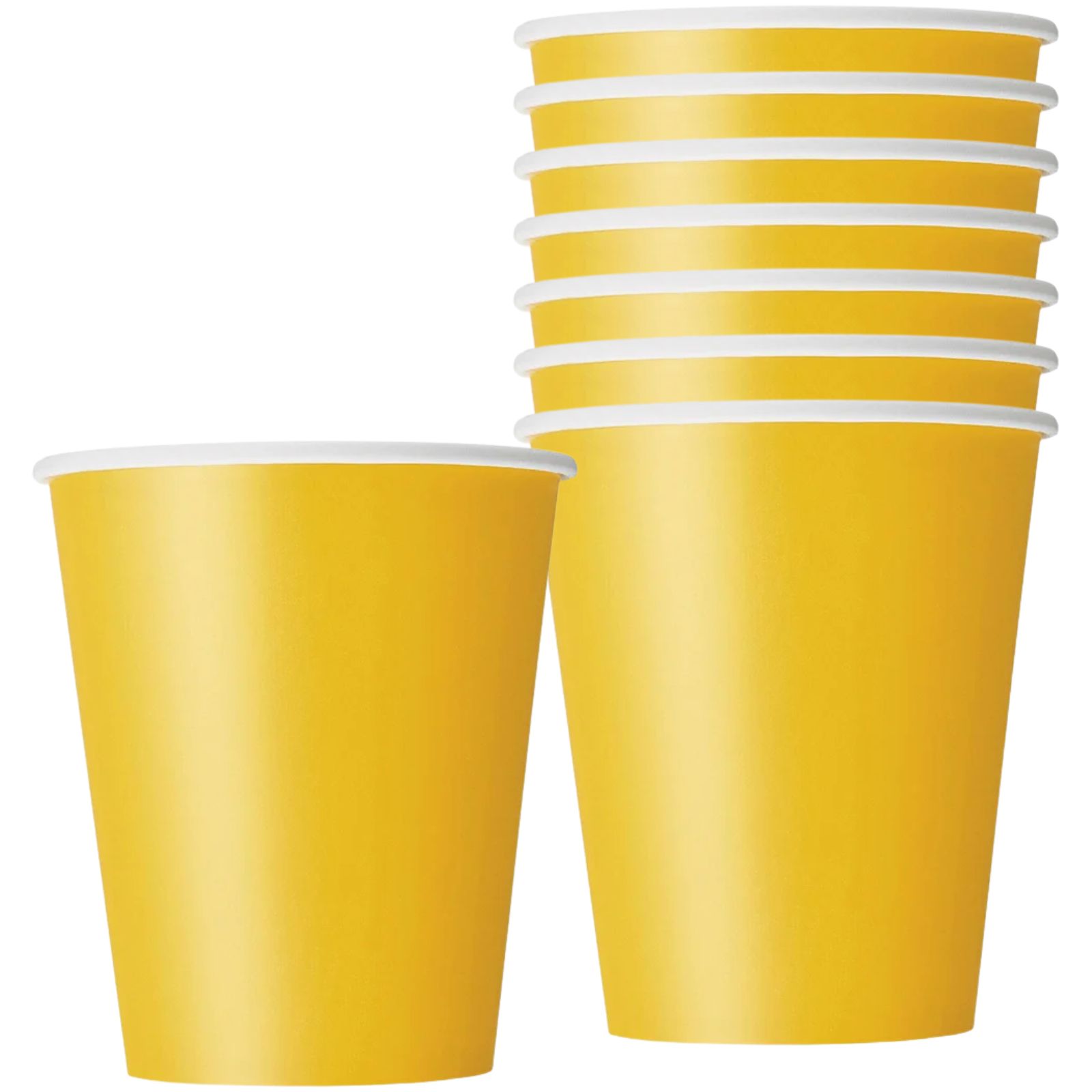 Yellow Paper Cups (Pack of 8)