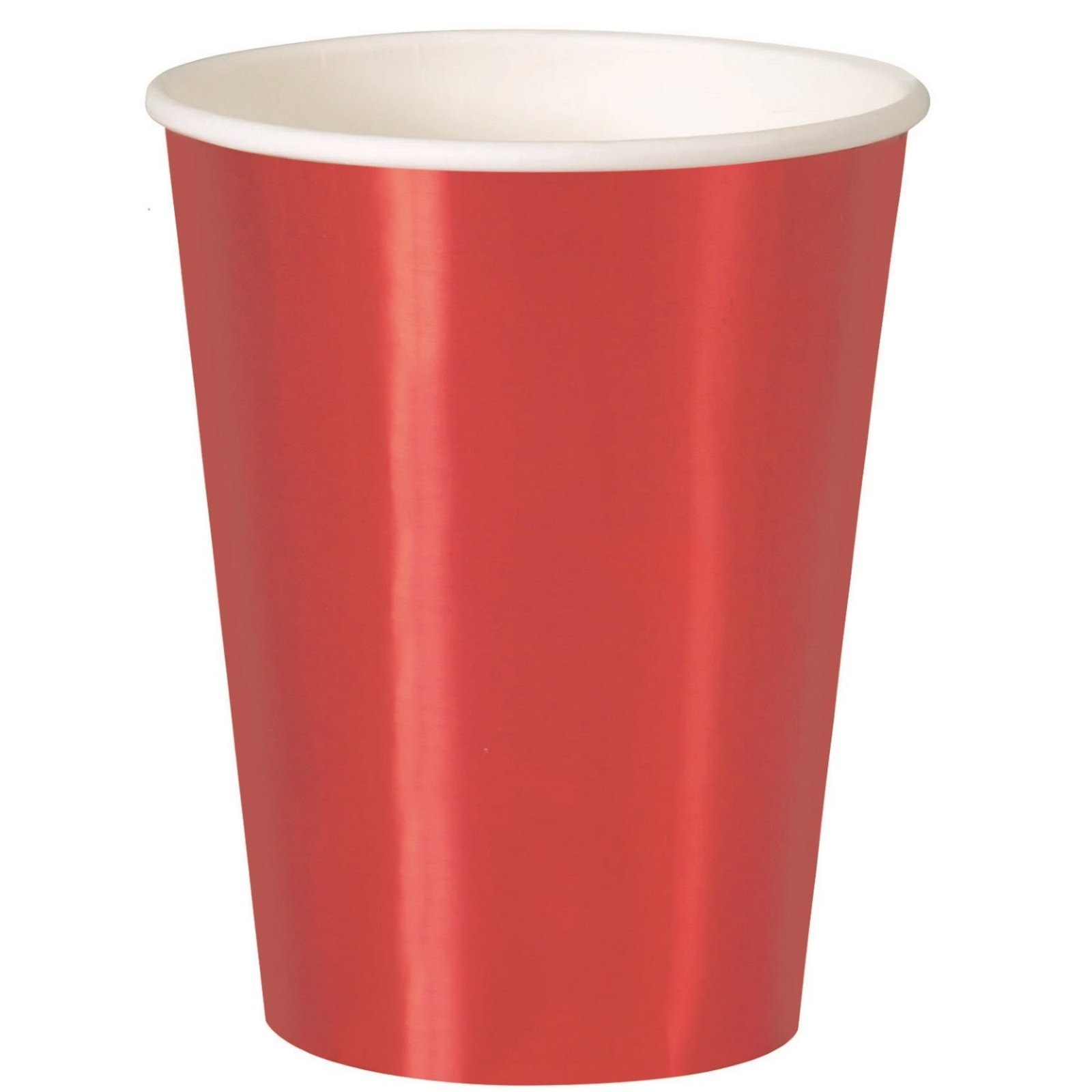 Red Foil Paper Cups (Pack of 8)