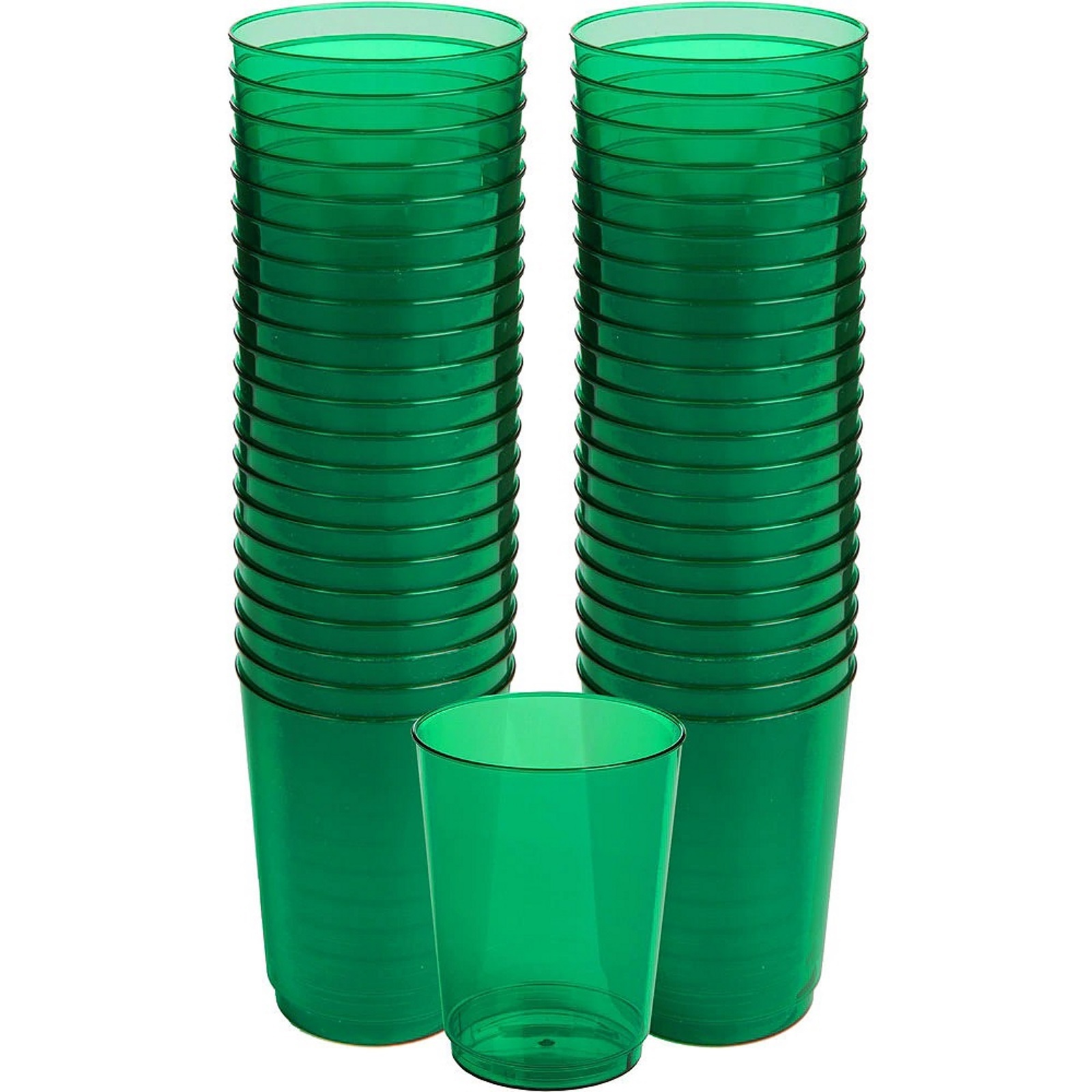 Green Plastic Cups (Pack of 72)