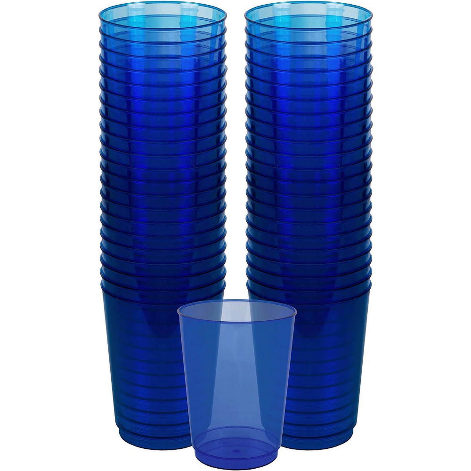 Bright Royal Blue Plastic Cups (Pack of 72)