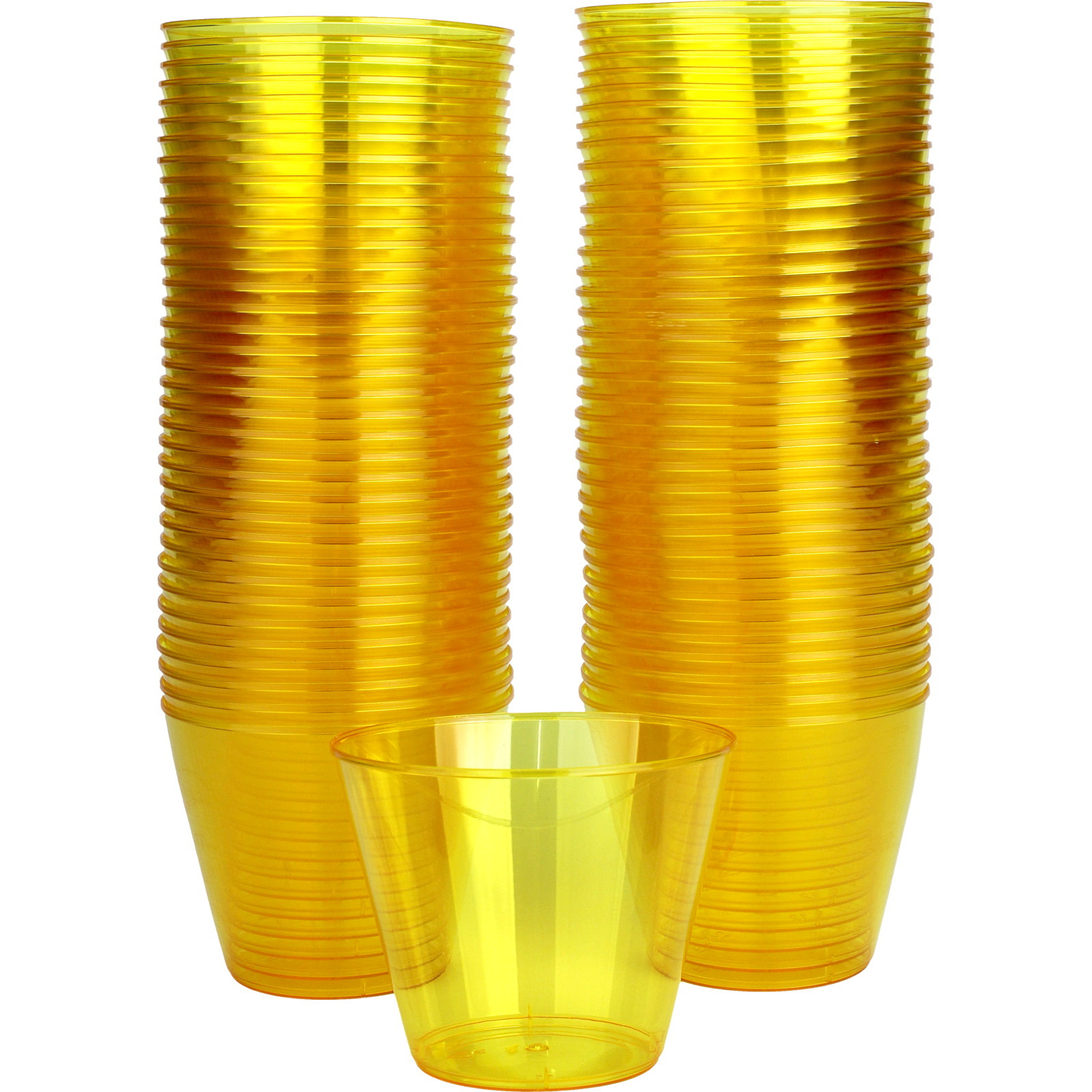 Yellow Plastic Tumbler Cups (Pack of 72)