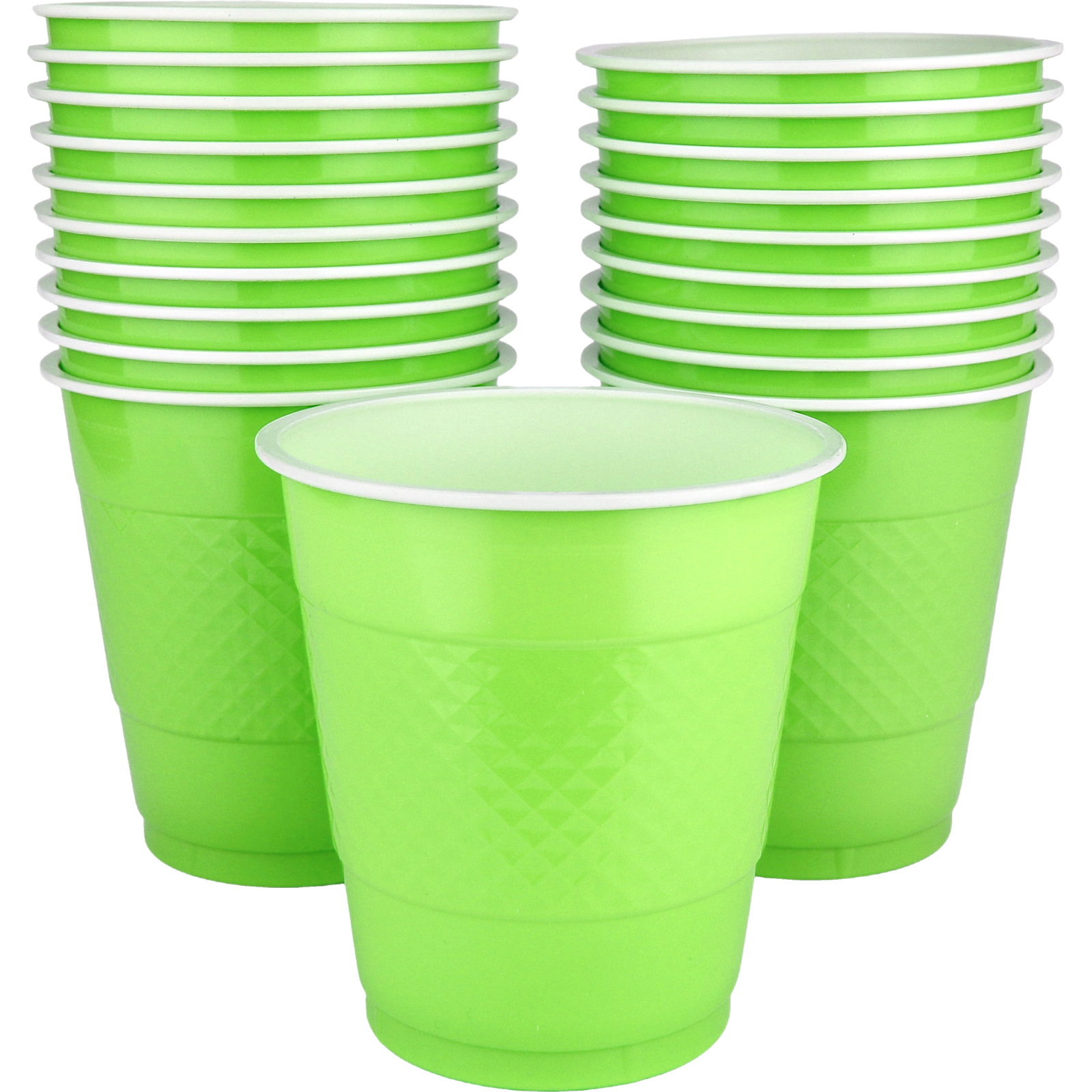 Kiwi Lime Green 354ml Reusable Cups (Pack of 20)