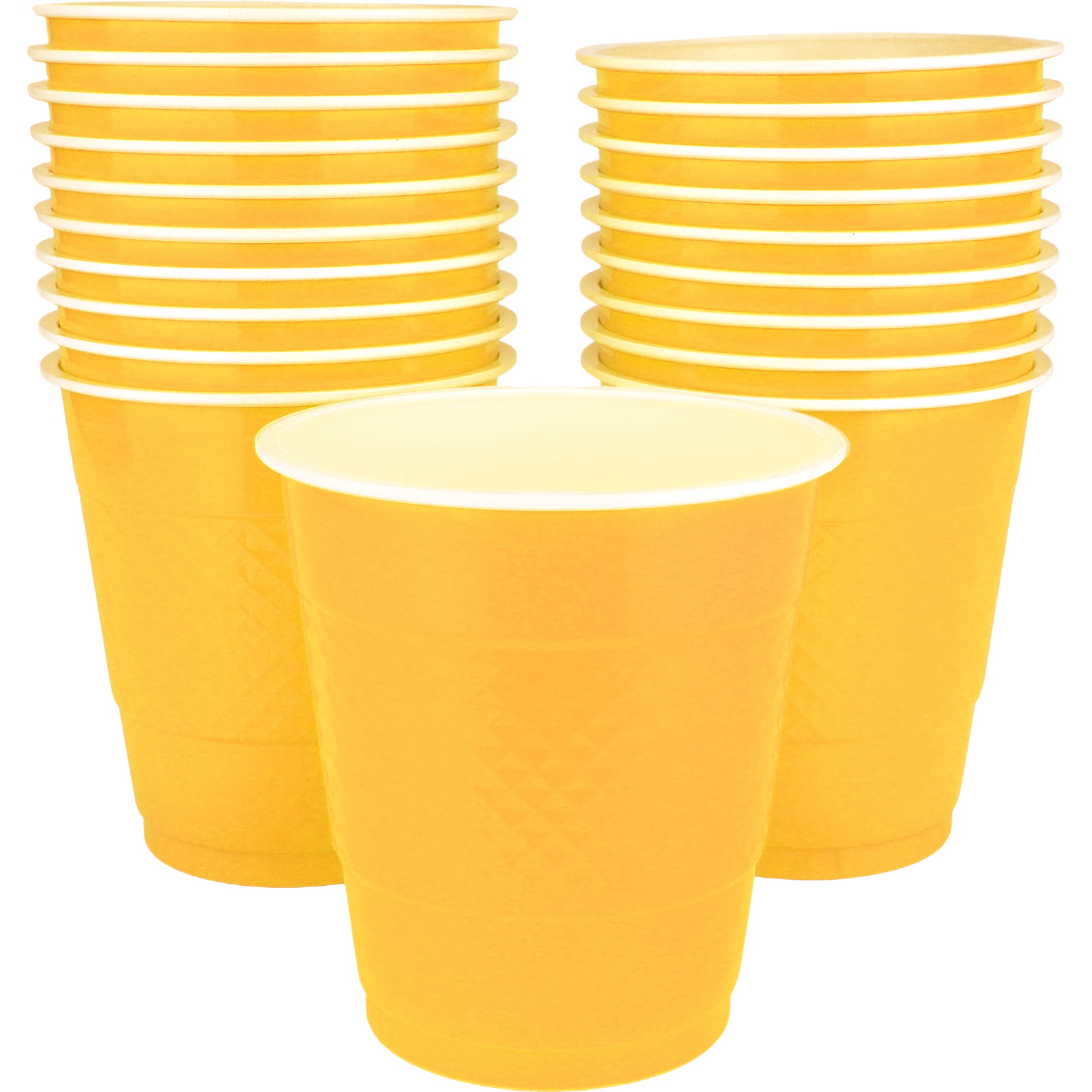 Sunshine Yellow 354ml Reusable Cups (Pack of 20)