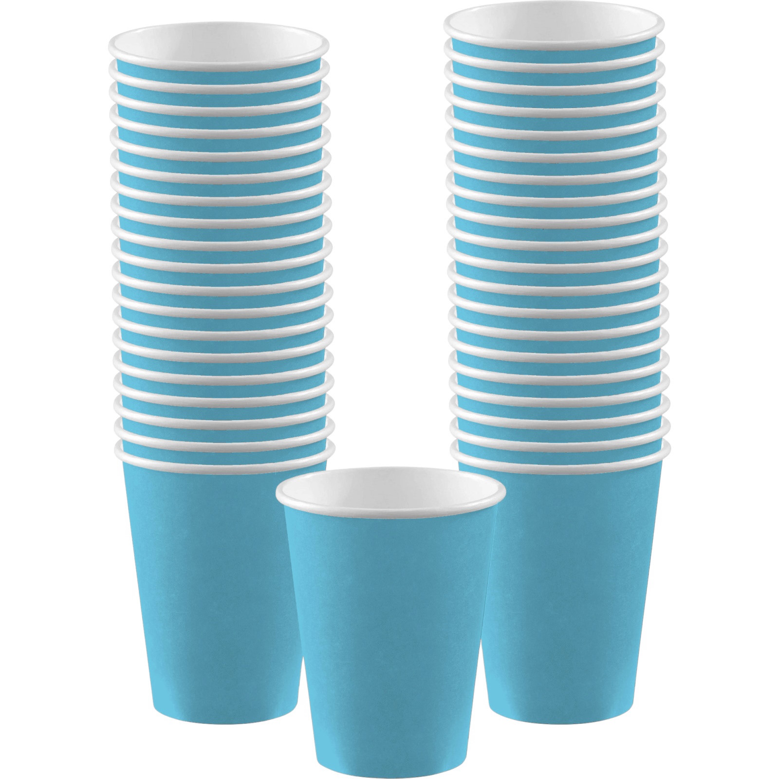 Caribbean Blue Paper Coffee/Drink Cups 354ml (Pack of 40)