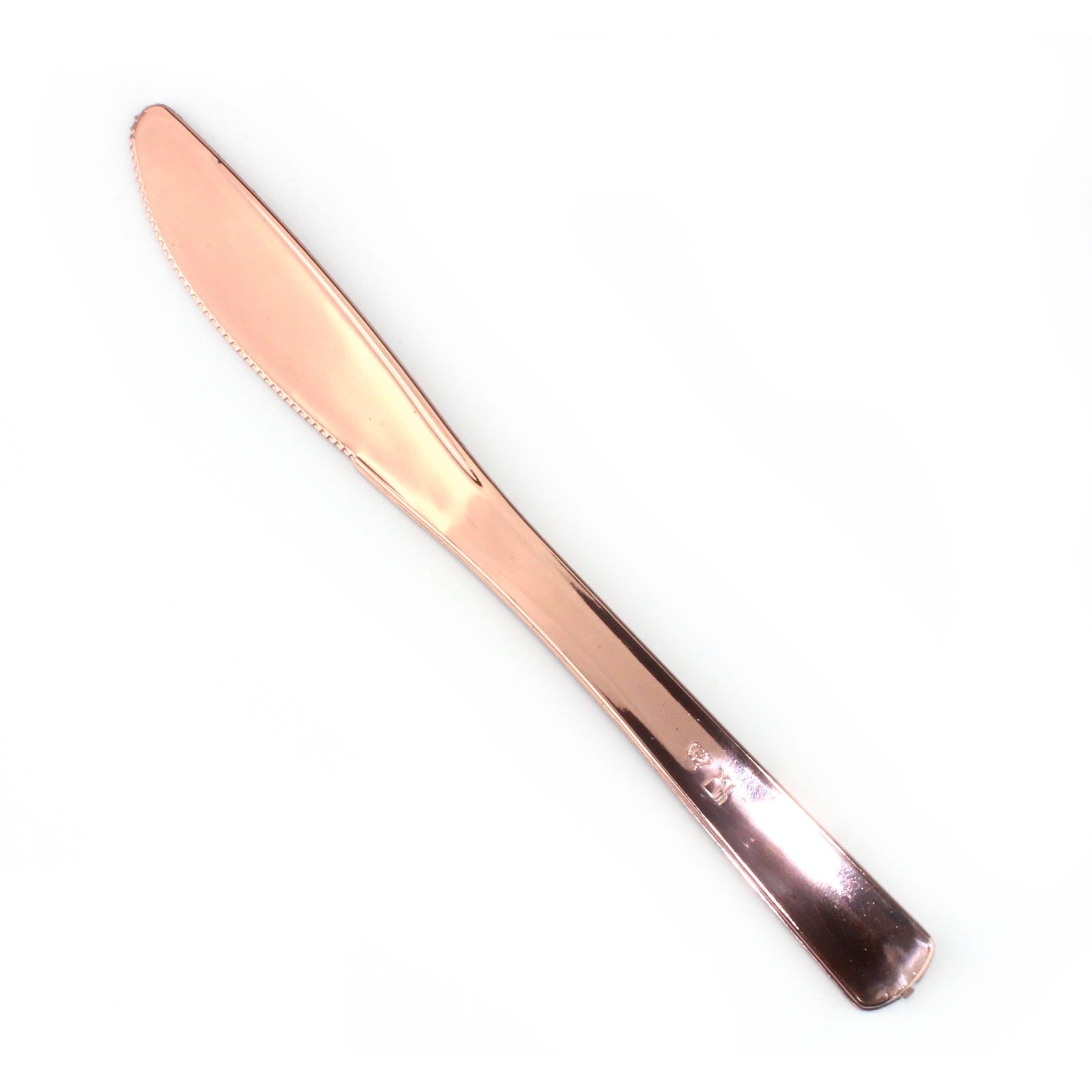 Rose Gold Plastic Knives (Pack of 12)