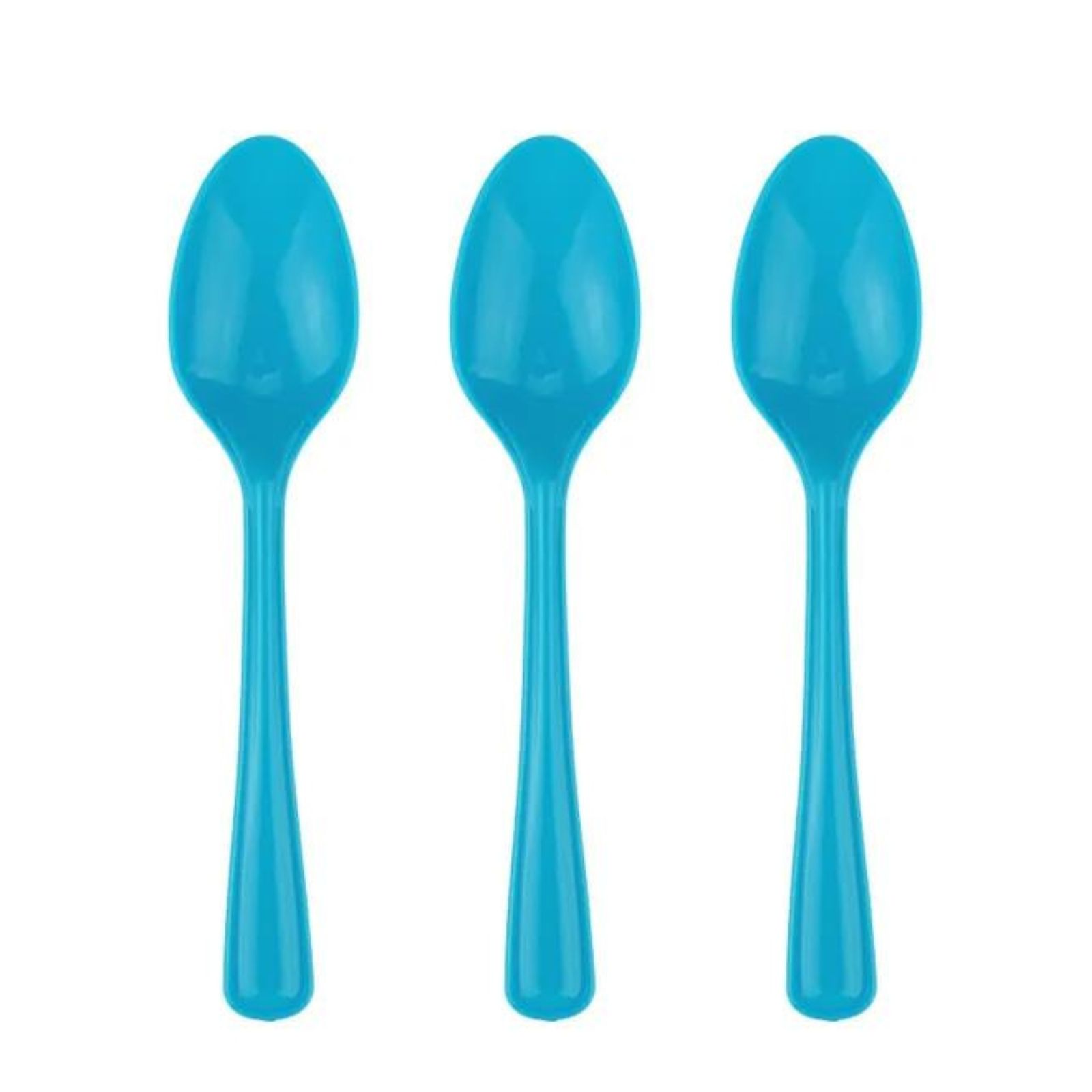 Azure Reusable Plastic Spoons (Pack of 20)