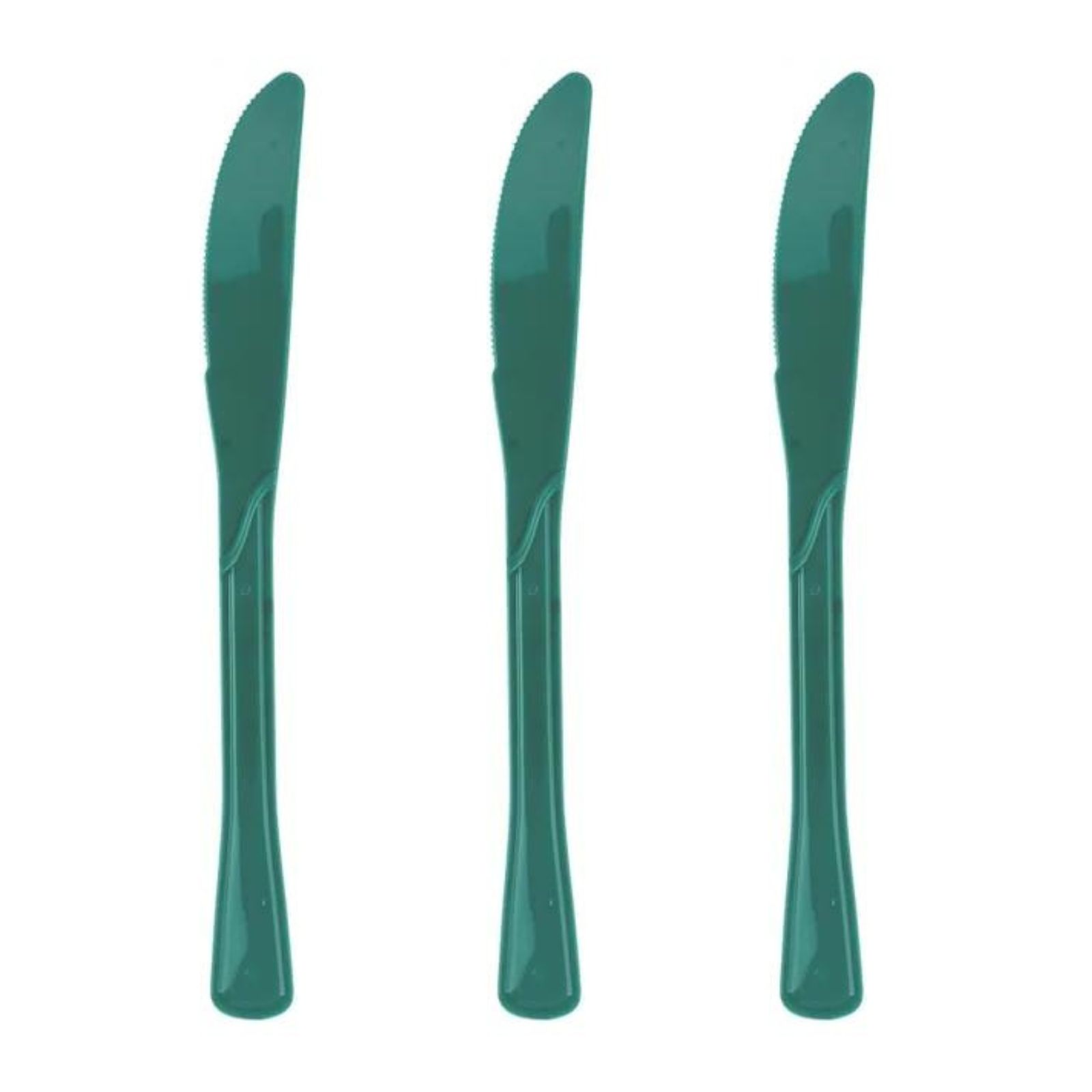 Green Reusable Plastic Knives (Pack of 20)