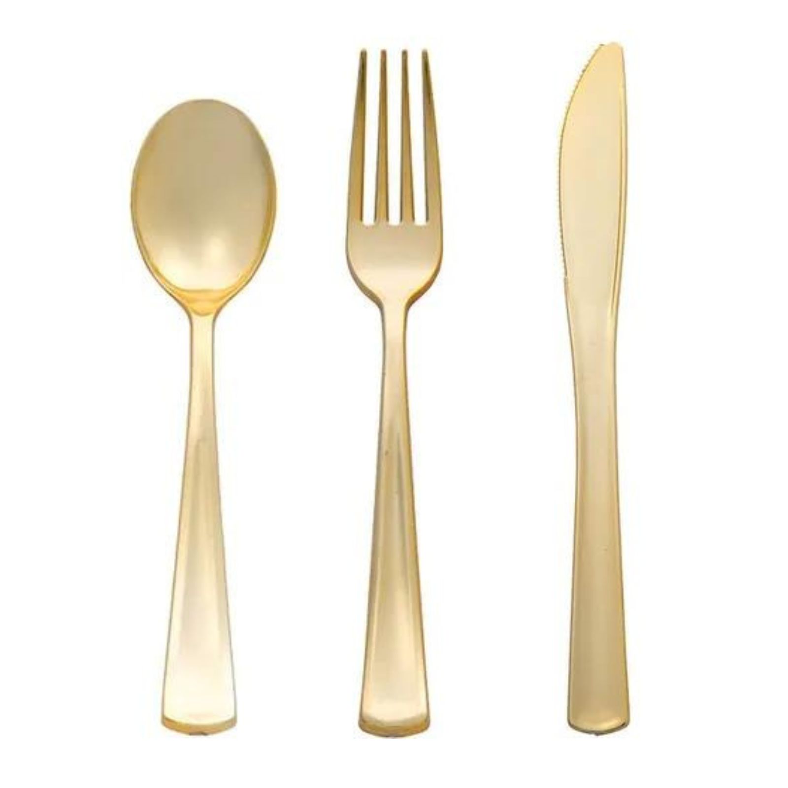 Gold Plastic Cutlery (Pack of 32)