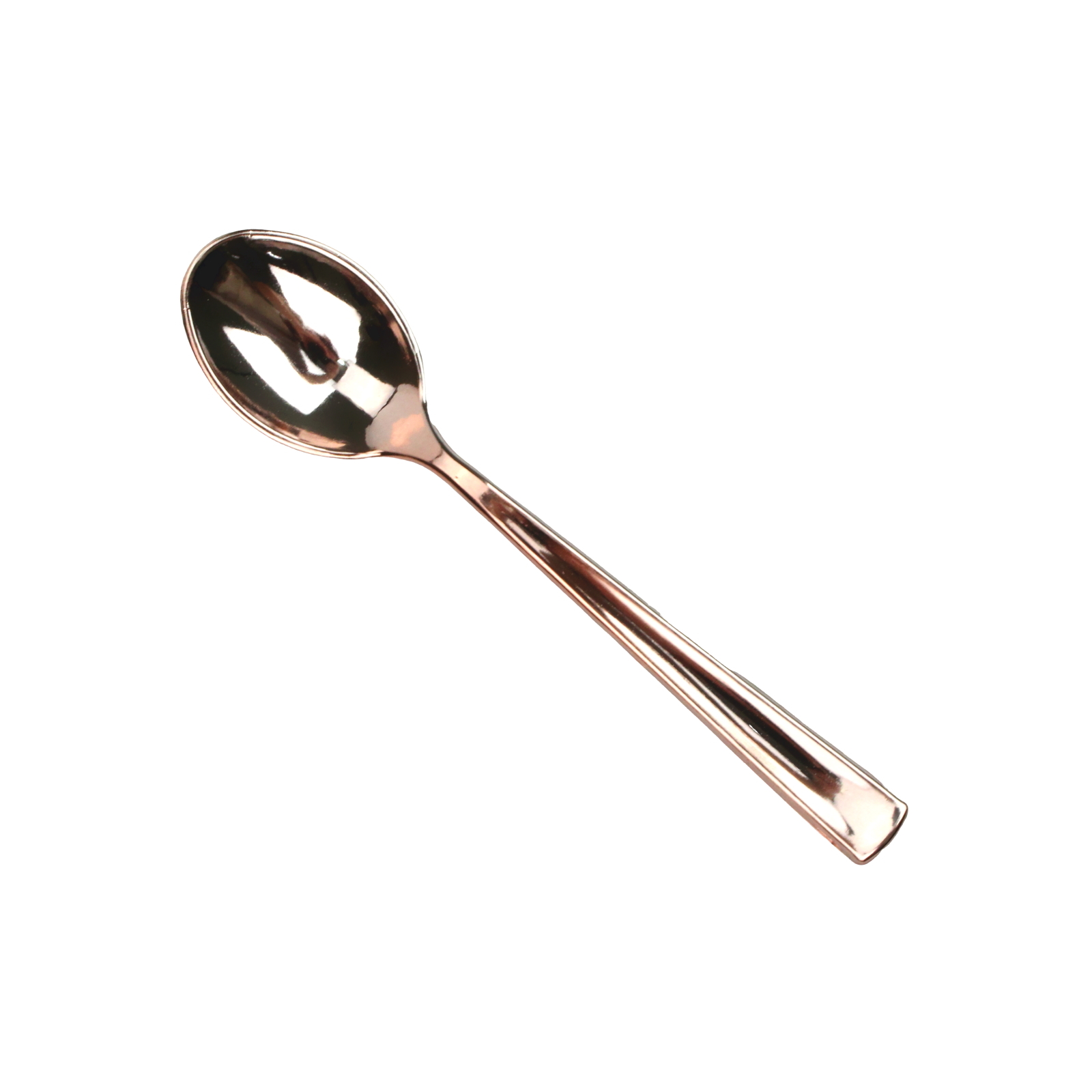 Rose Gold Plastic Teaspoons (Pack of 12)