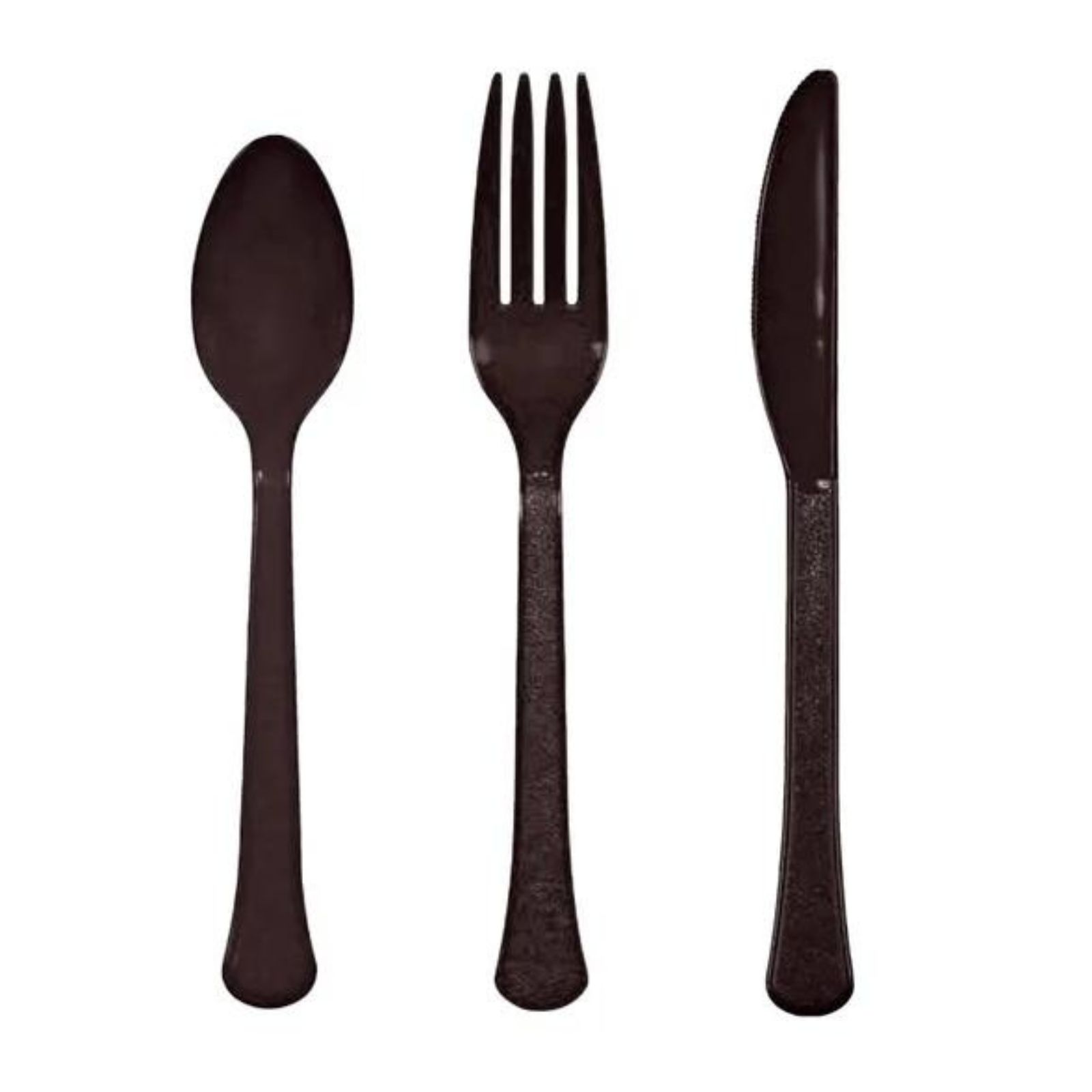 Black Reusable Cutlery (Pack of 24)