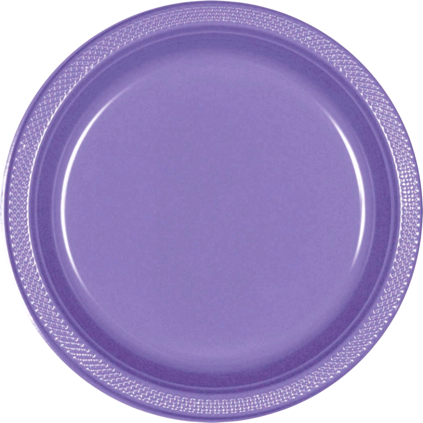Amscan Purple 26cm Reusable Plastic Plates (Pack of 20)