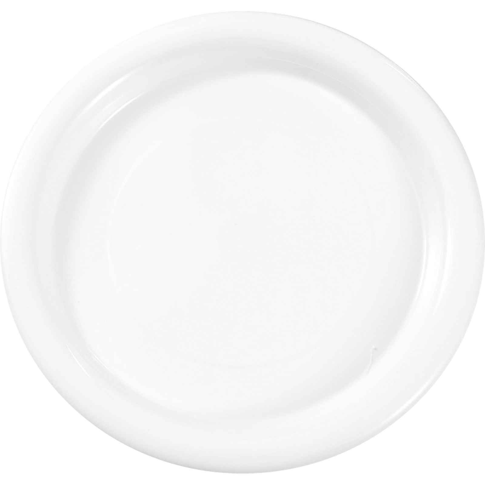 Lemon & Lime White Plastic Reusable Plates 25.5cm (Pack of 20)  