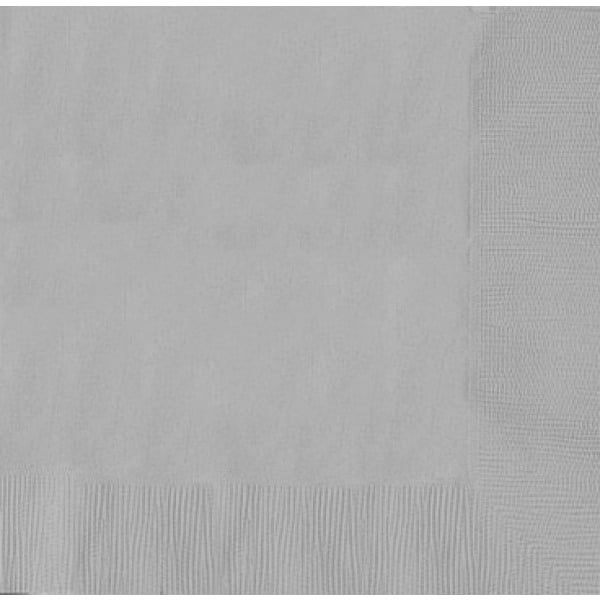 Silver Large Napkins (Pack of 20)