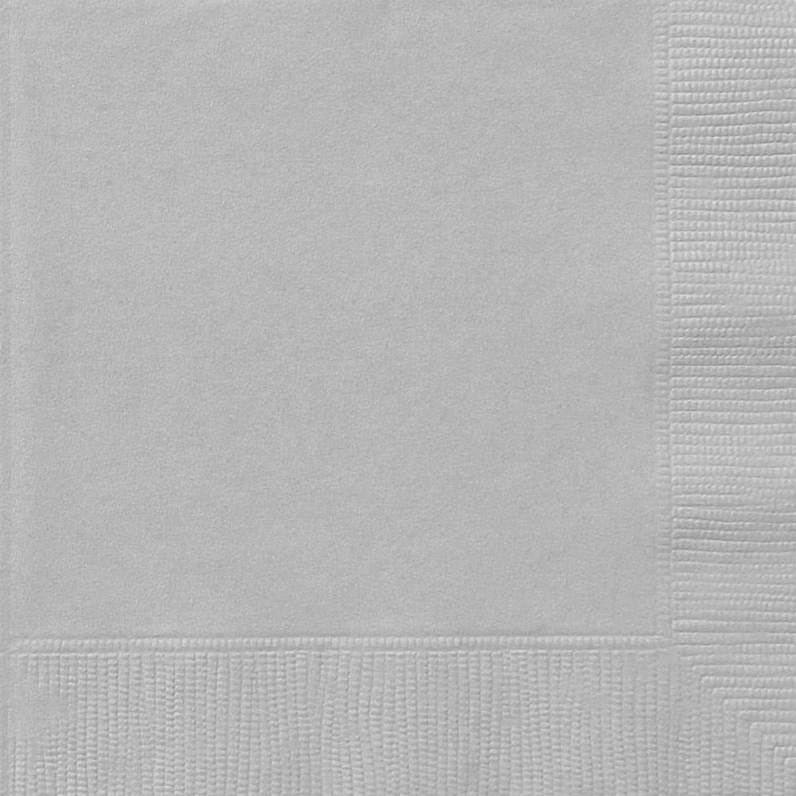 Silver Large Napkins / Serviettes (Pack of 20)