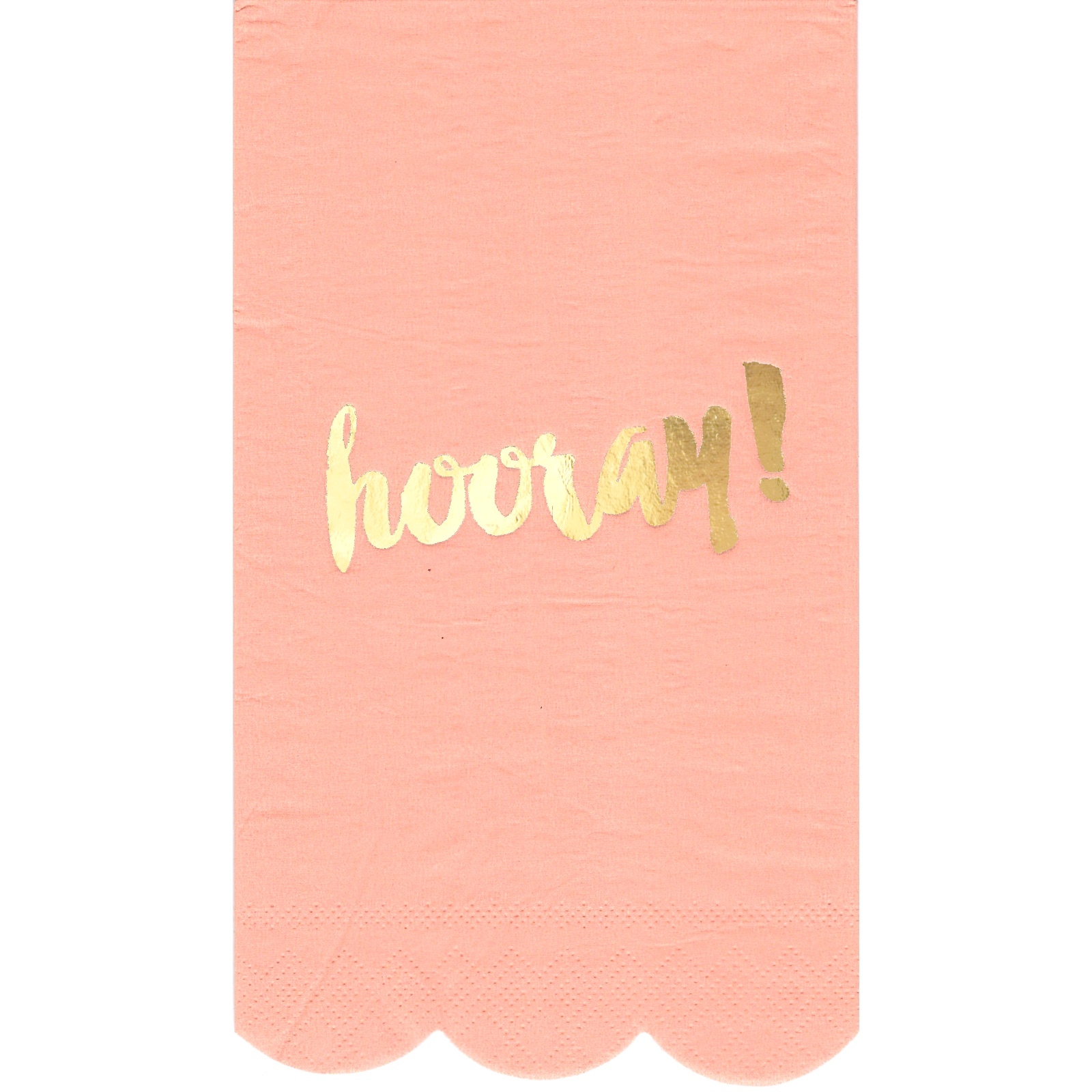 Pastel Coral Luxe Hooray Large Napkins / Serviettes (Pack of 15)