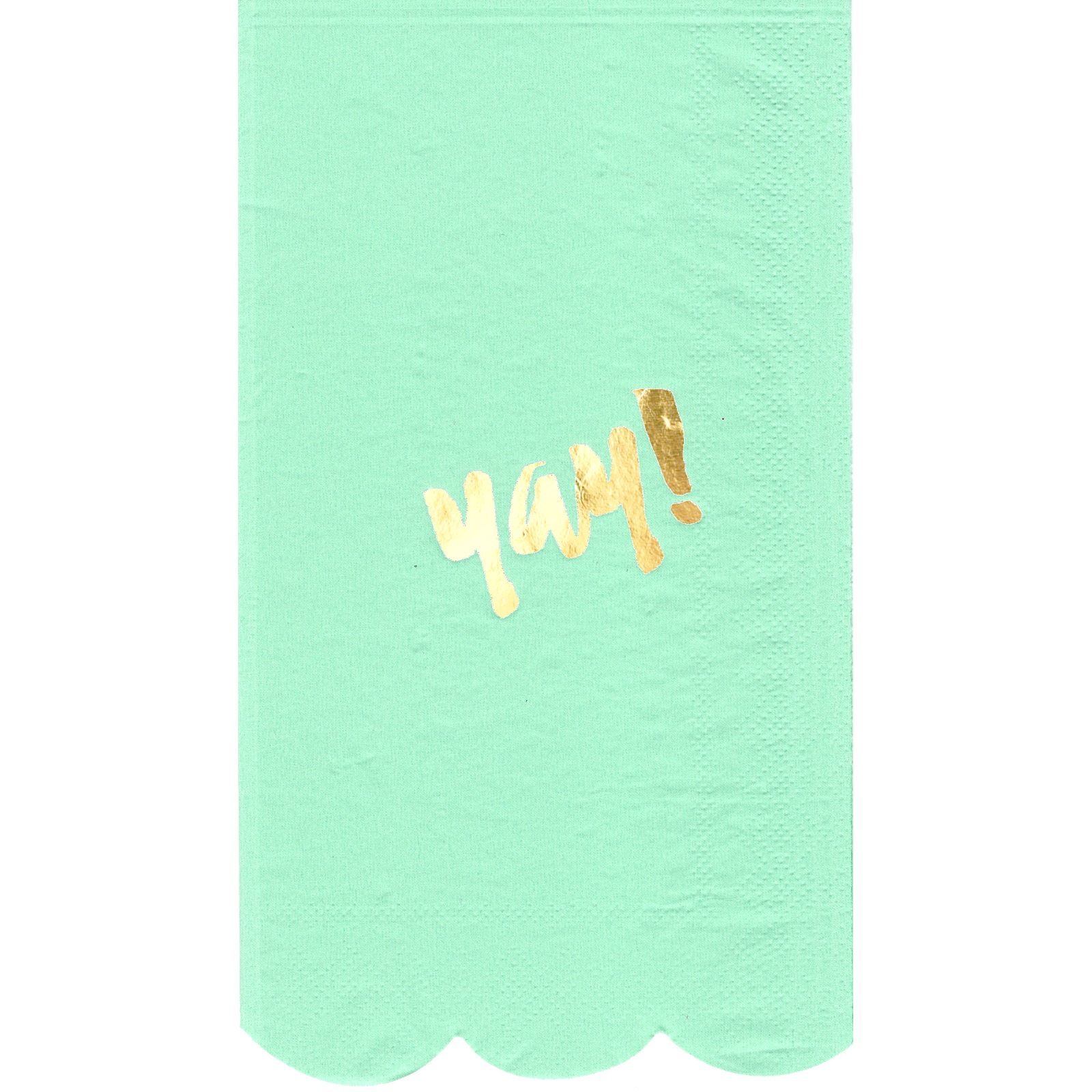 Pastel Mint Green Luxe Yay Large Napkins / Serviettes (Pack of 15)