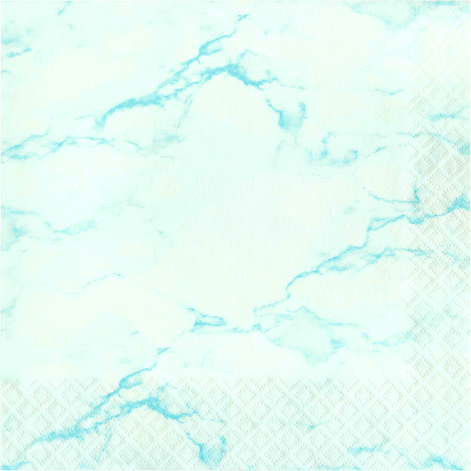 Blue Marble Large Napkins / Serviettes (Pack of 16) 