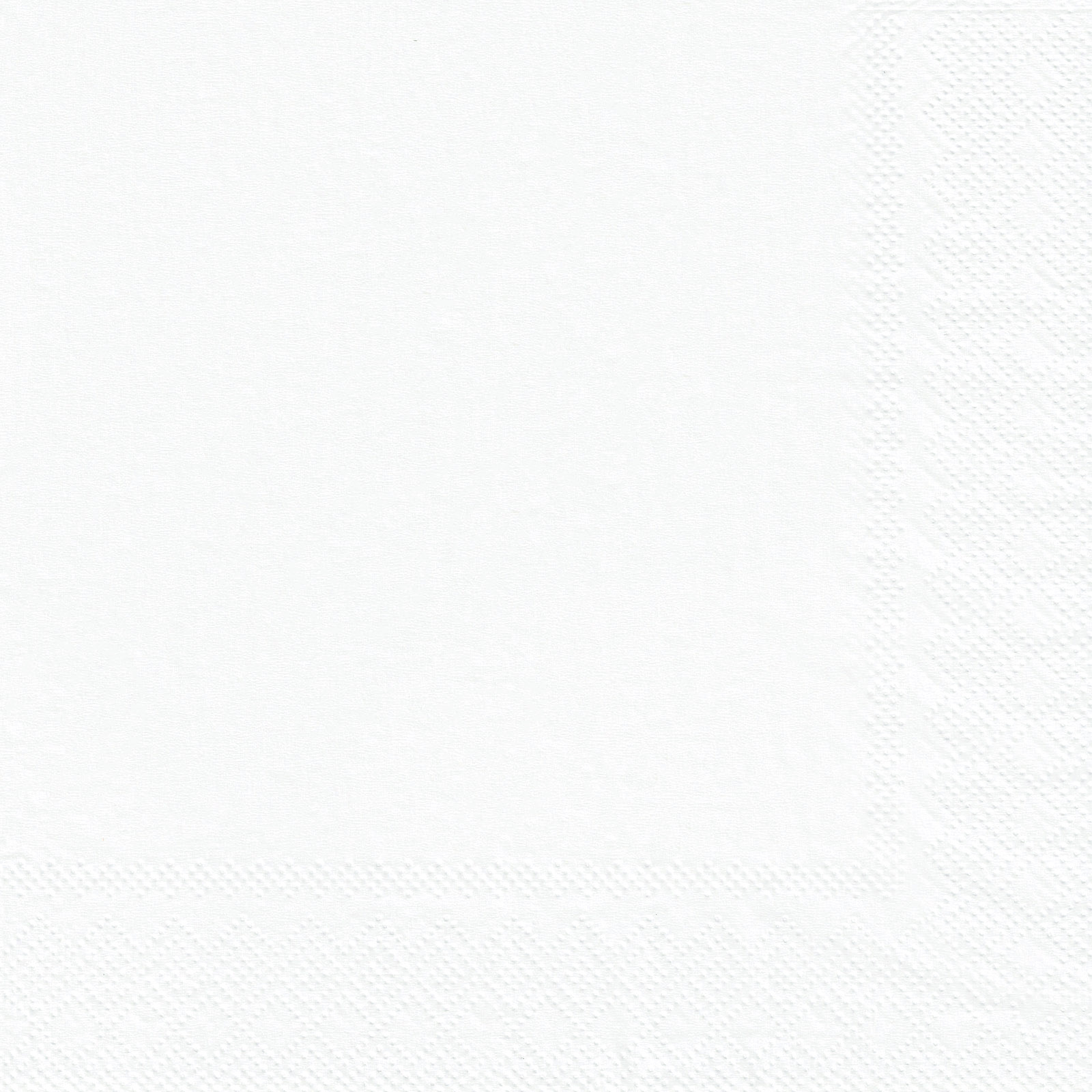 Bright White Large Paper Napkins / Serviettes (Pack of 20)