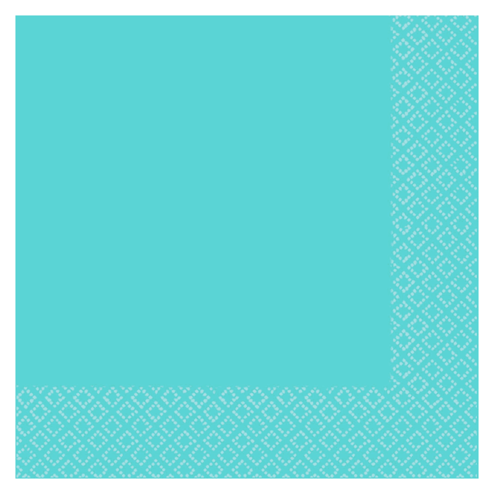 Caribbean Blue Lunch Napkins / Serviettes (Pack of 40)