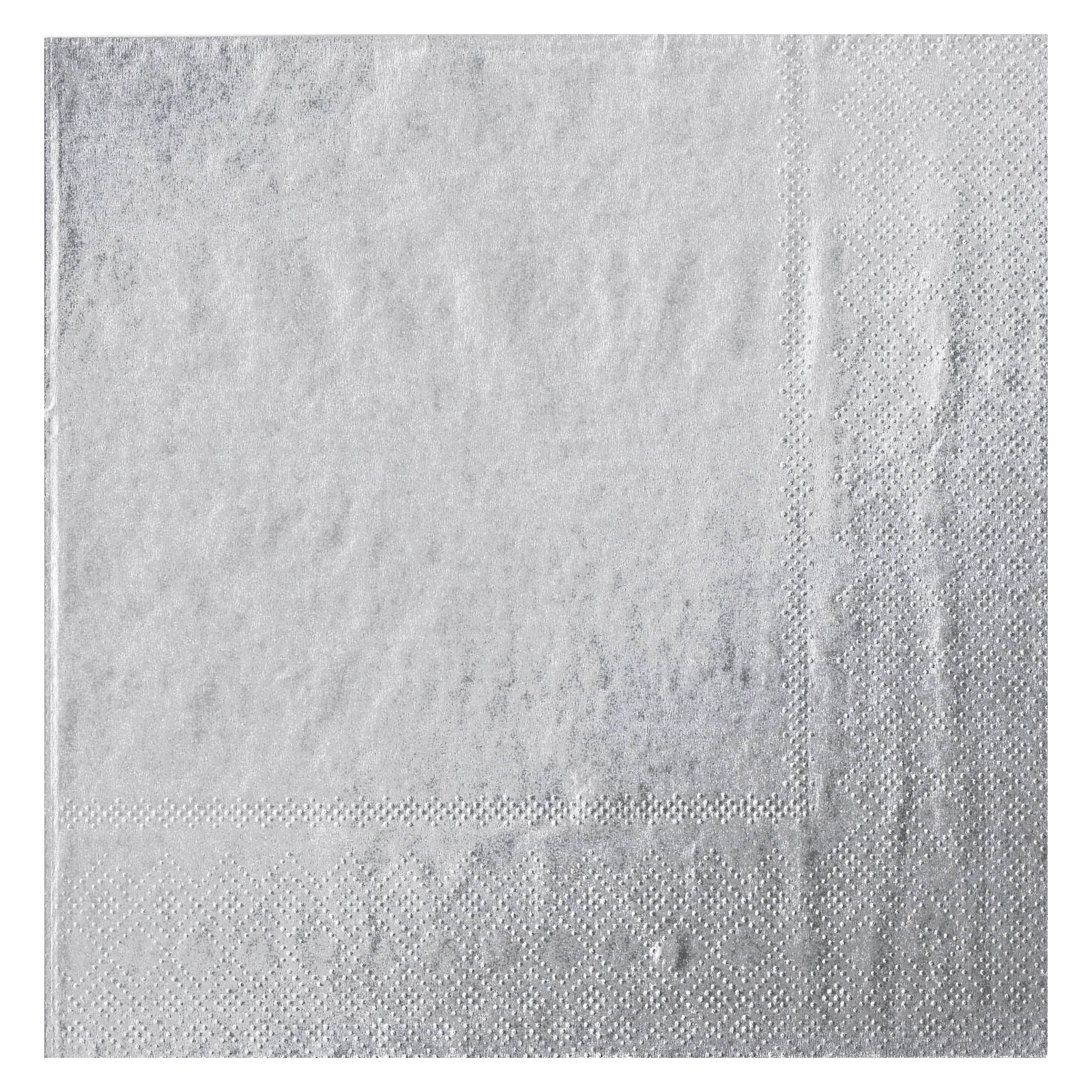 Silver Large Napkins / Serviettes (Pack of 40)