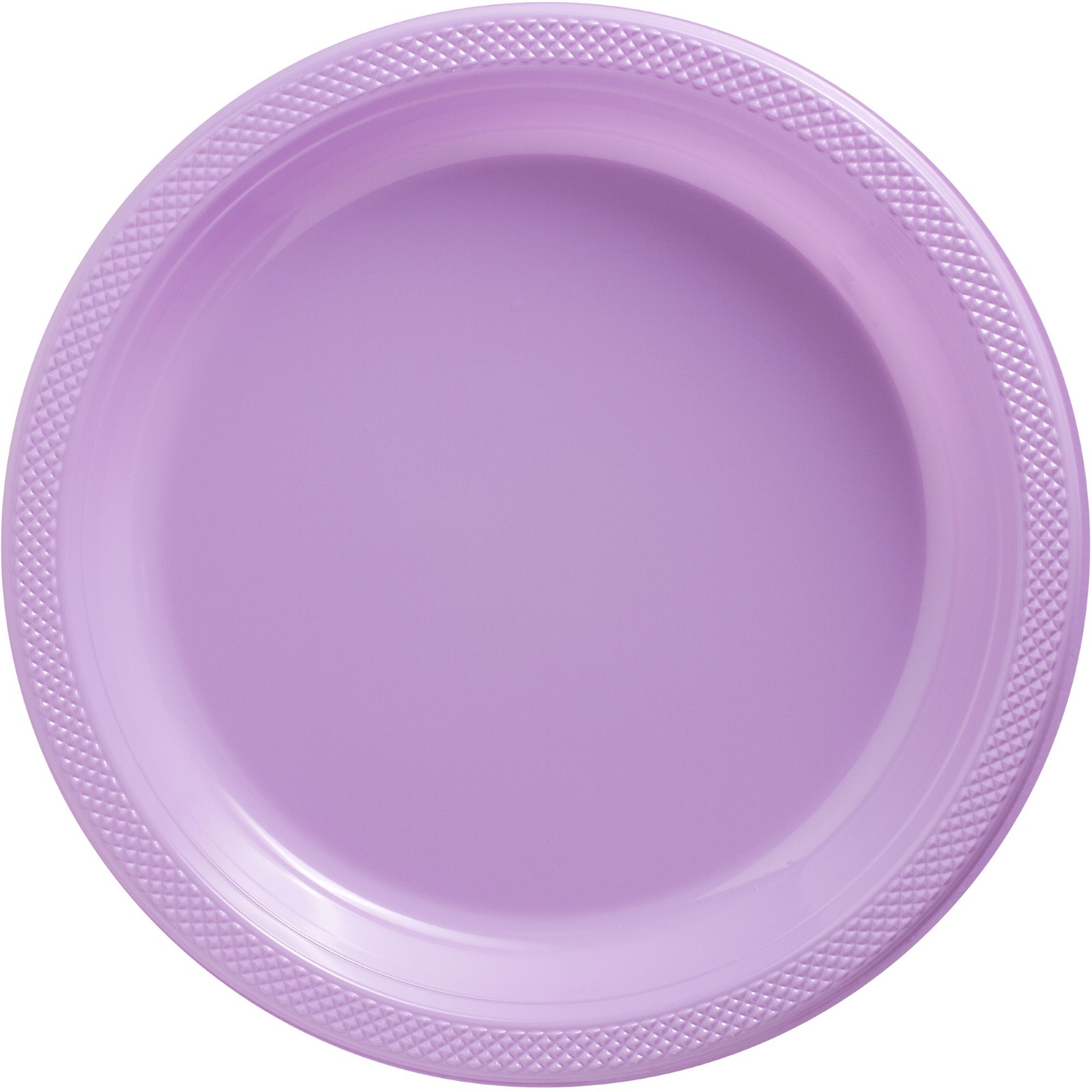 Lavender Large Plastic Plates (Pack of 20)