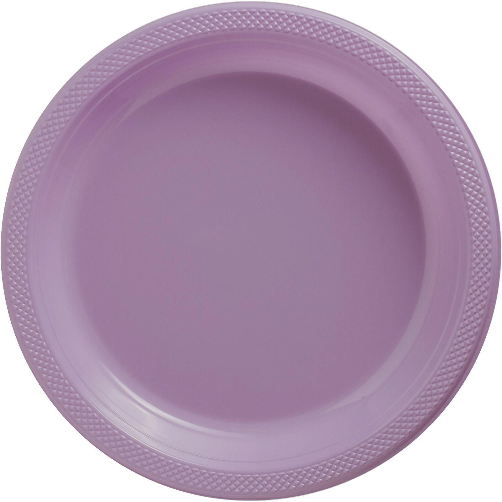 Lilac Large Plastic Plates (Pack of 20) Lavender Coloured Party