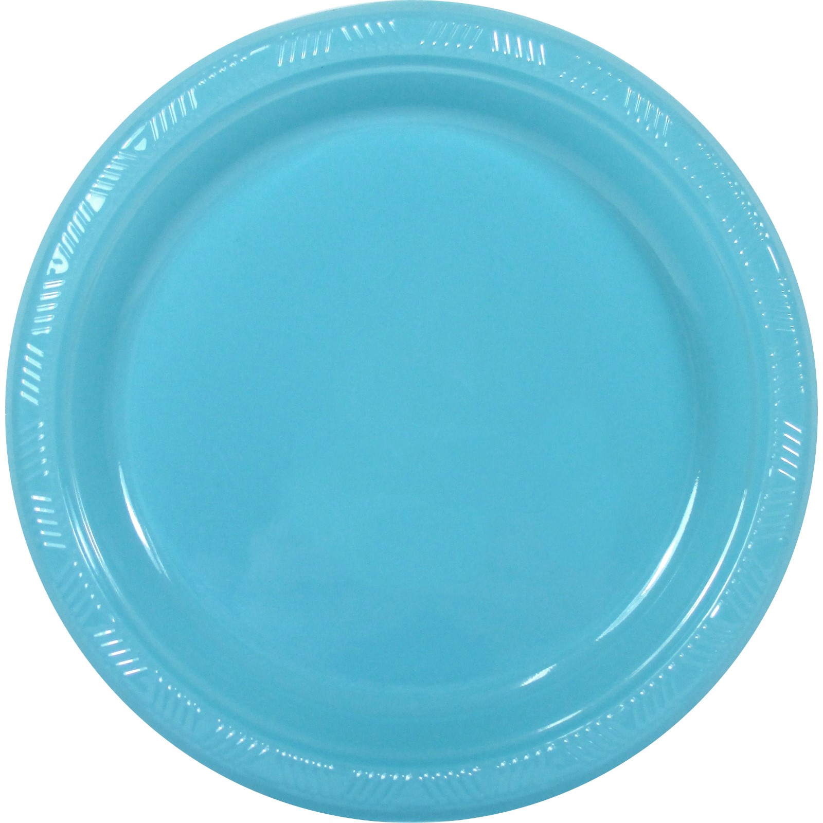 Light Blue Large Plastic Plates (Pack of 25)