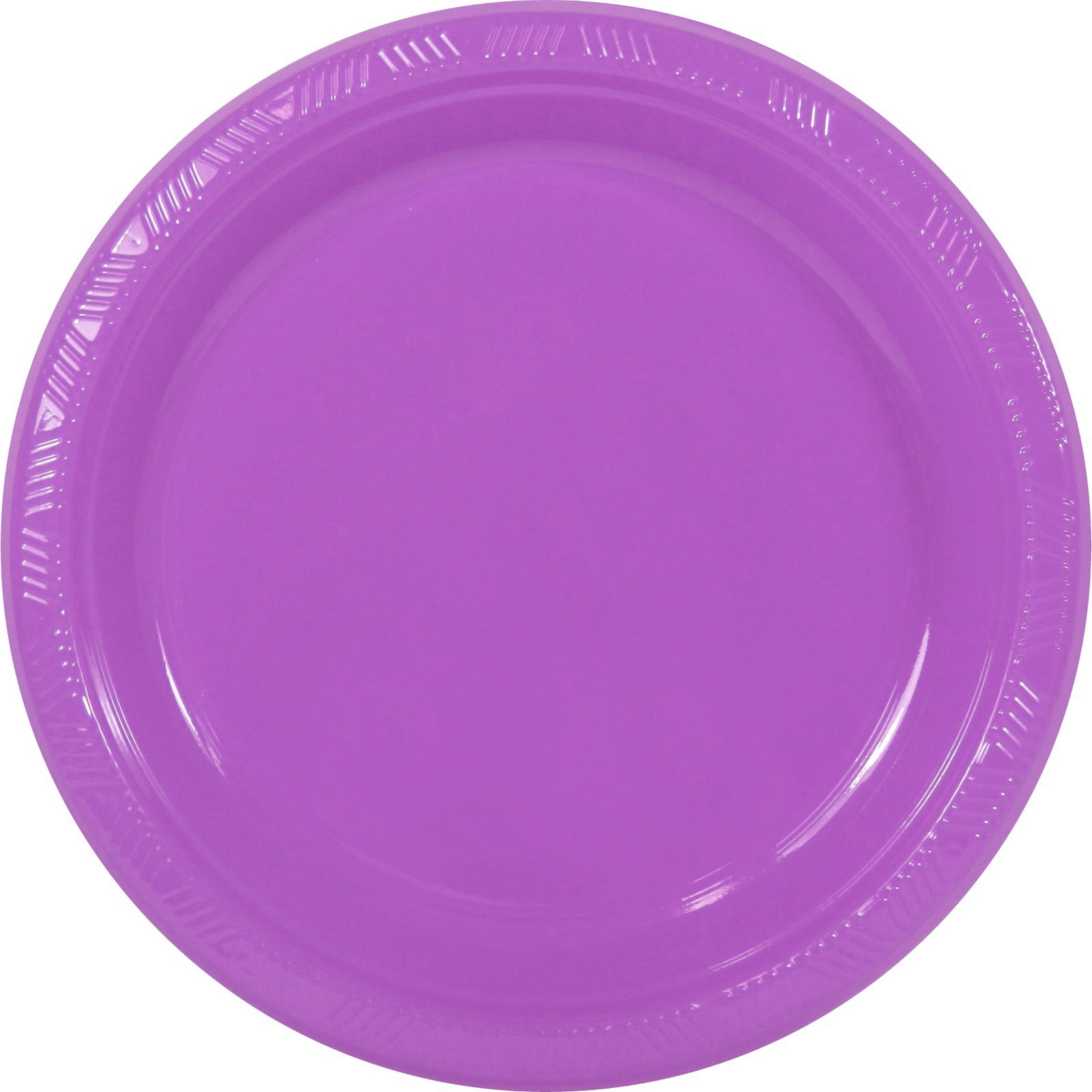 Violet Purple Large Plastic Plates (Pack of 25)