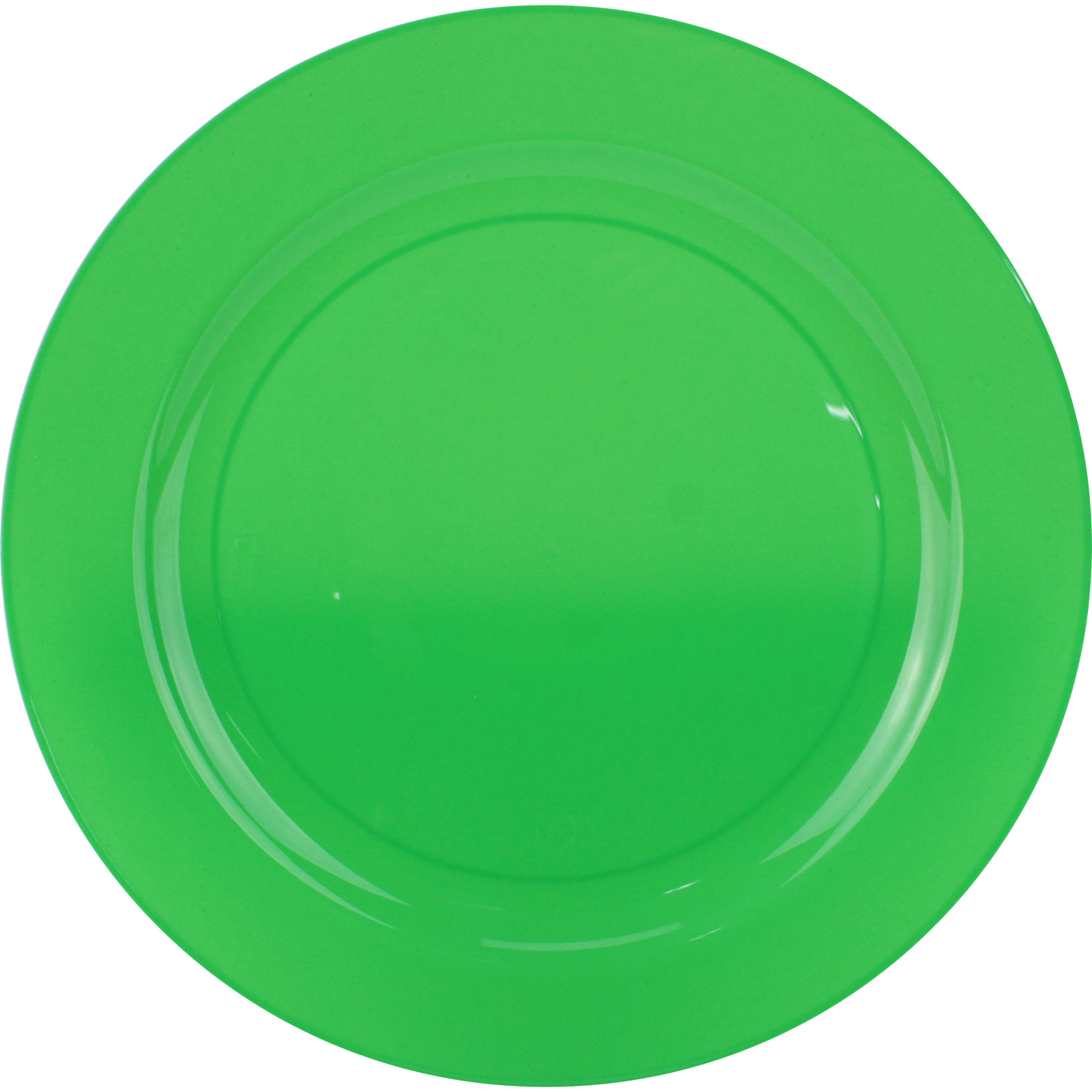 Everyday Living Bright Green Reusable Large Plates (Pack of 10)