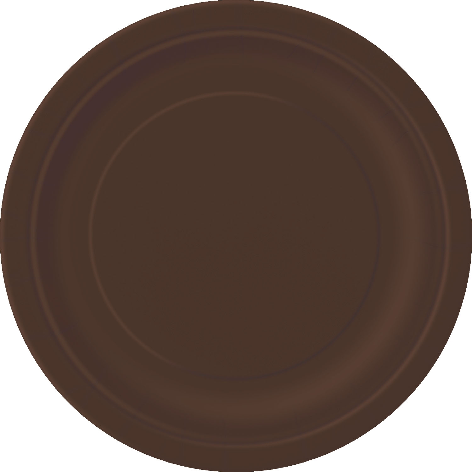 Brown Large Round Paper Plates (Pack of 8)