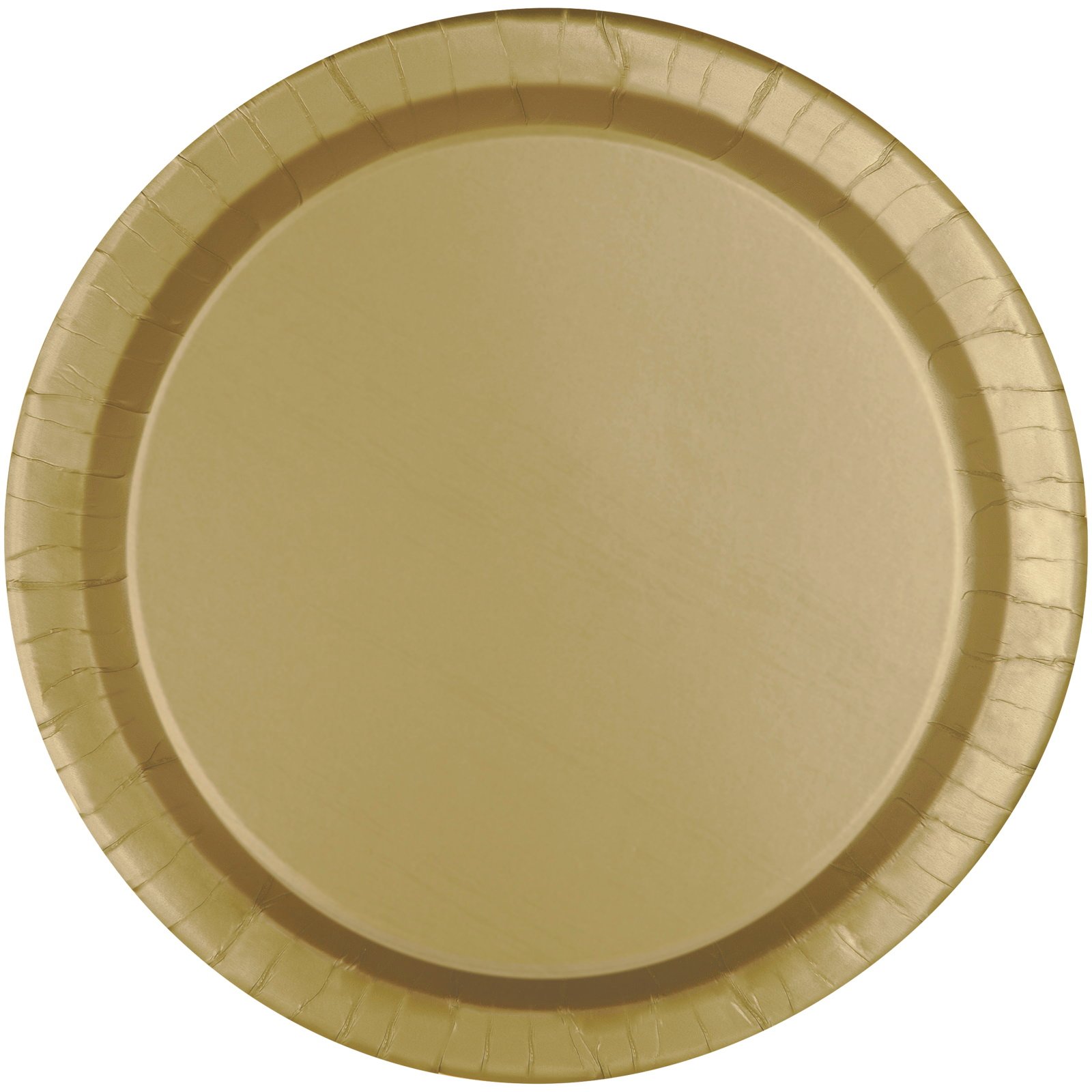 Gold Round Paper Plates 22cm (Pack of 8)
